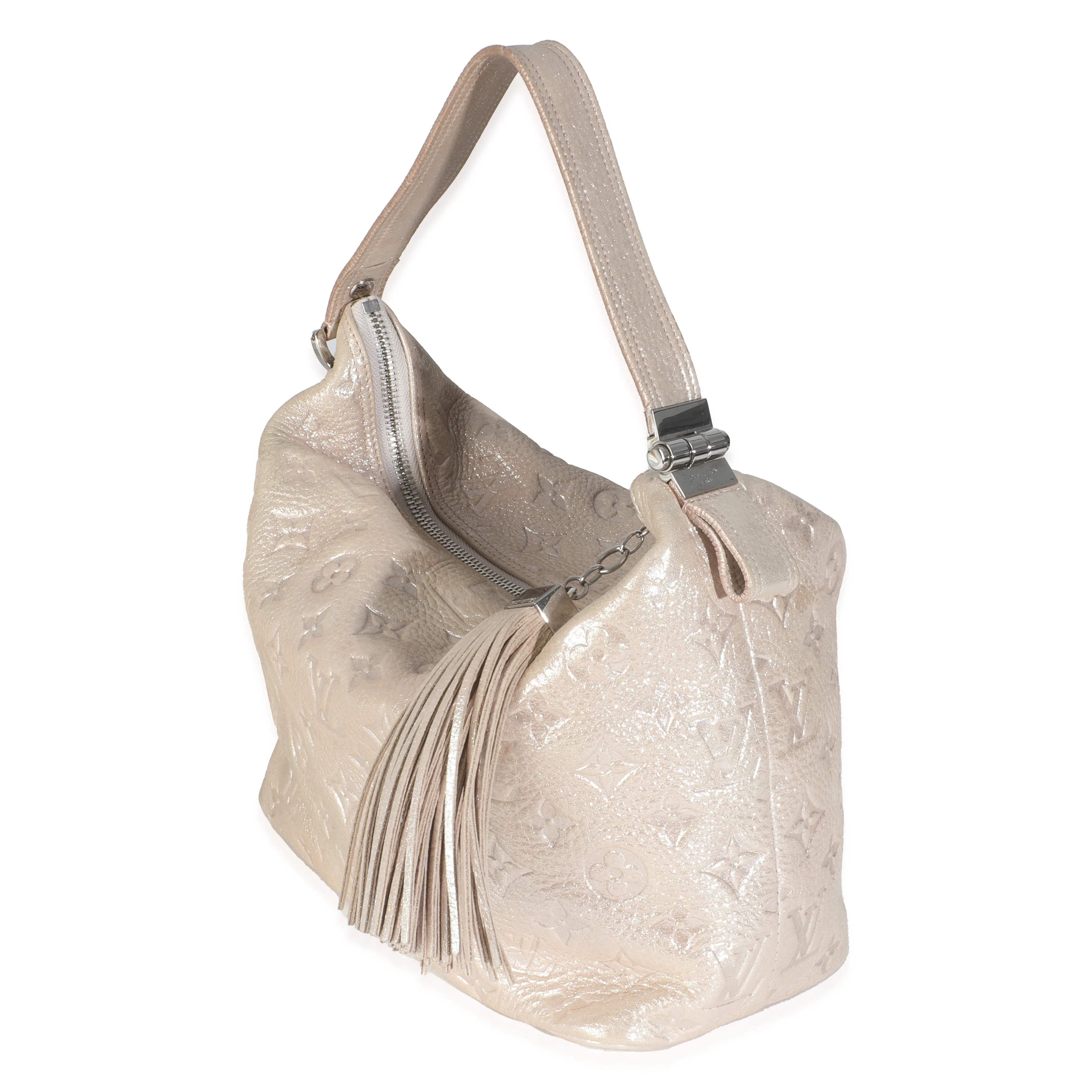 Silver Monogram Shimmer Calfskin Halo - Image 2