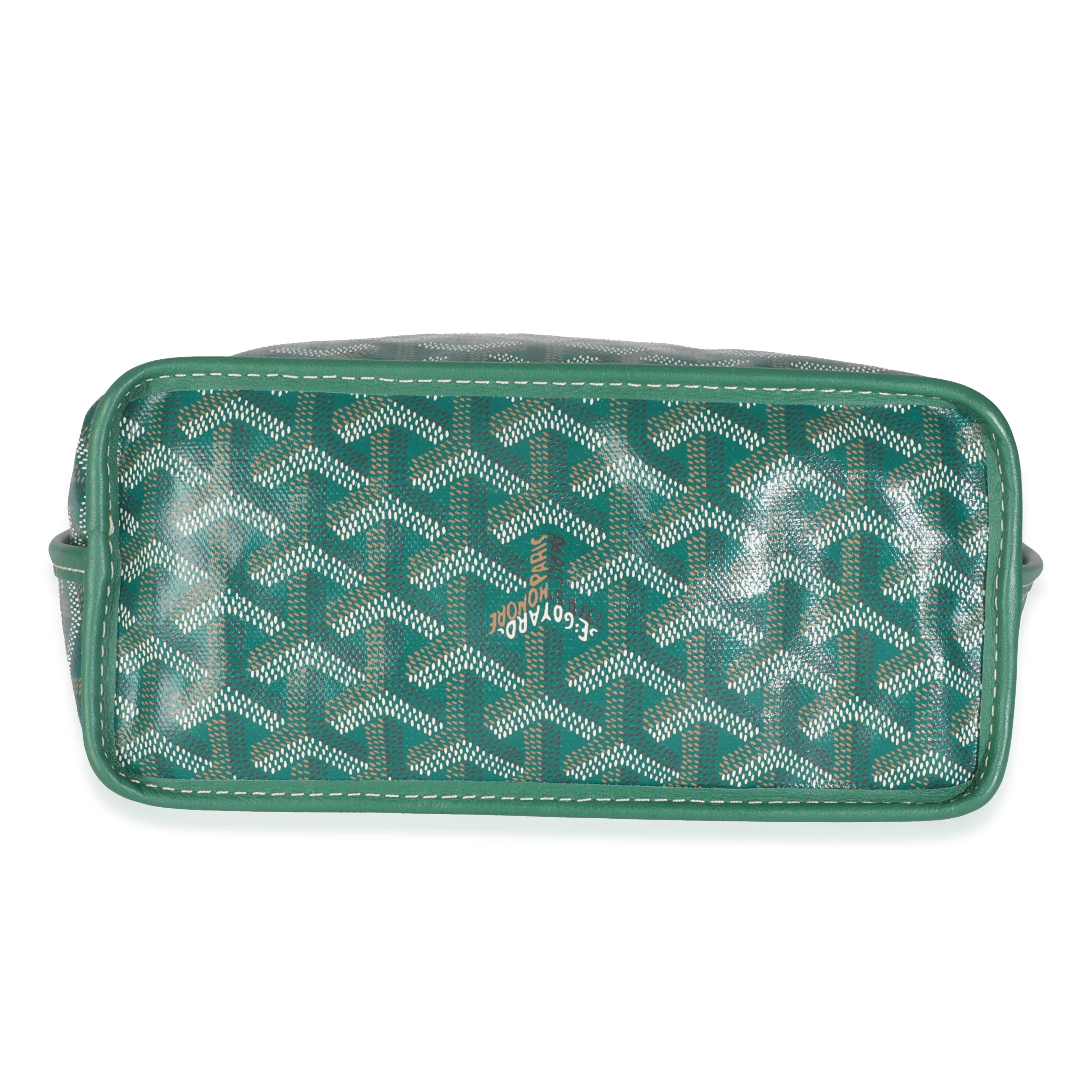 Green Goyardine Canvas Mini Anjou - Image 5