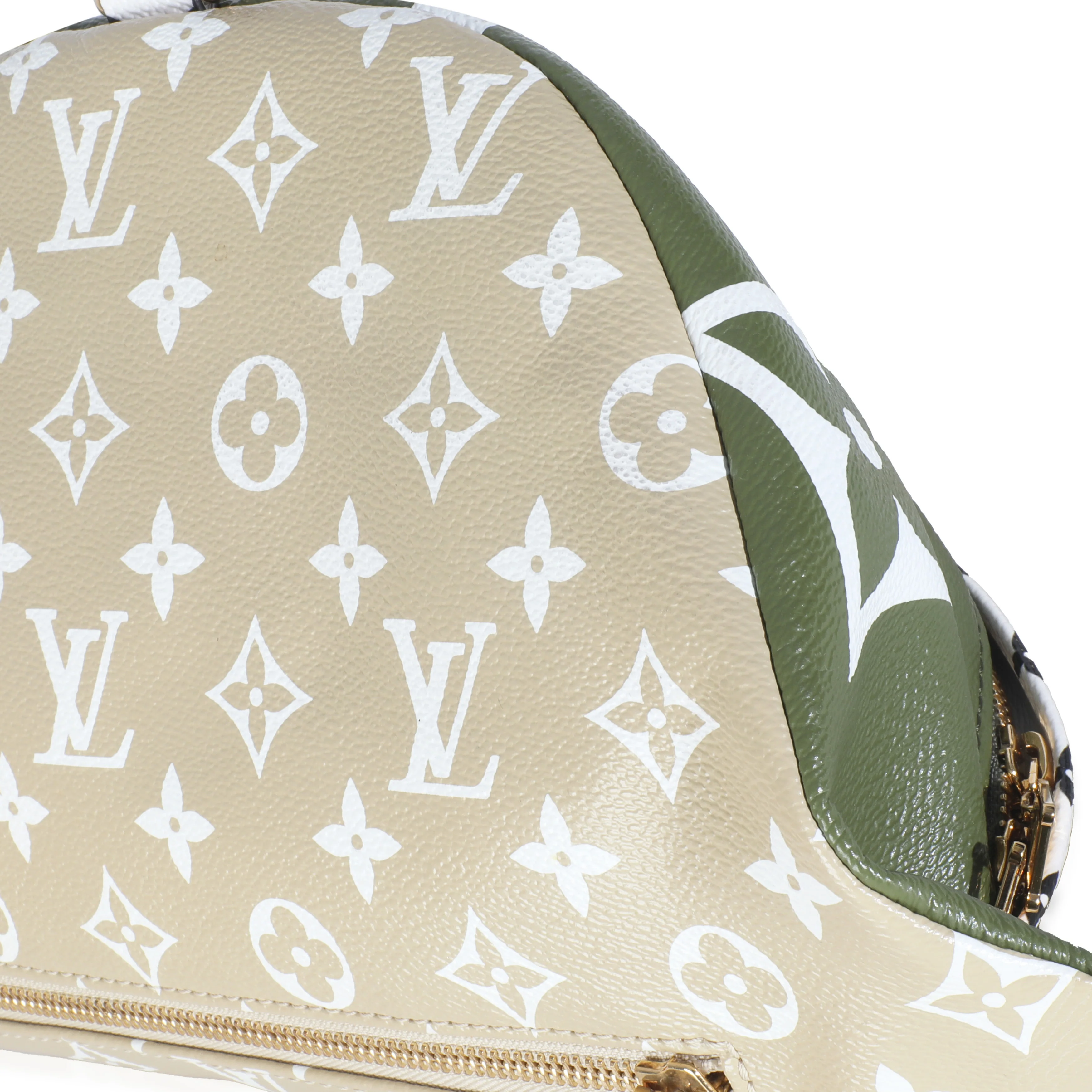 Khaki Beige Monogram Giant Canvas Bumbag - Image 6