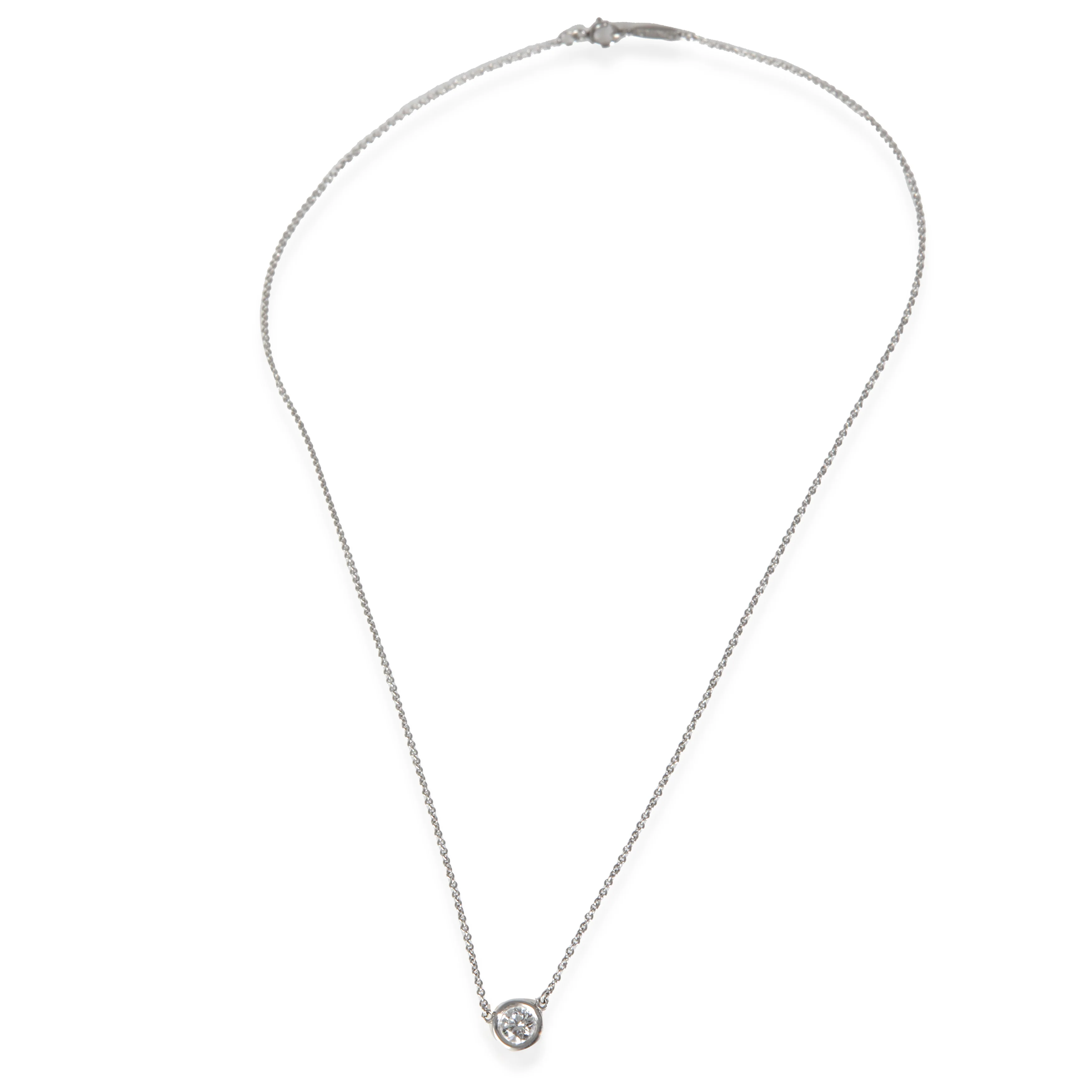 Platinum Diamond Elsa Peretti Diamond By The Yard Pendant - Image 2