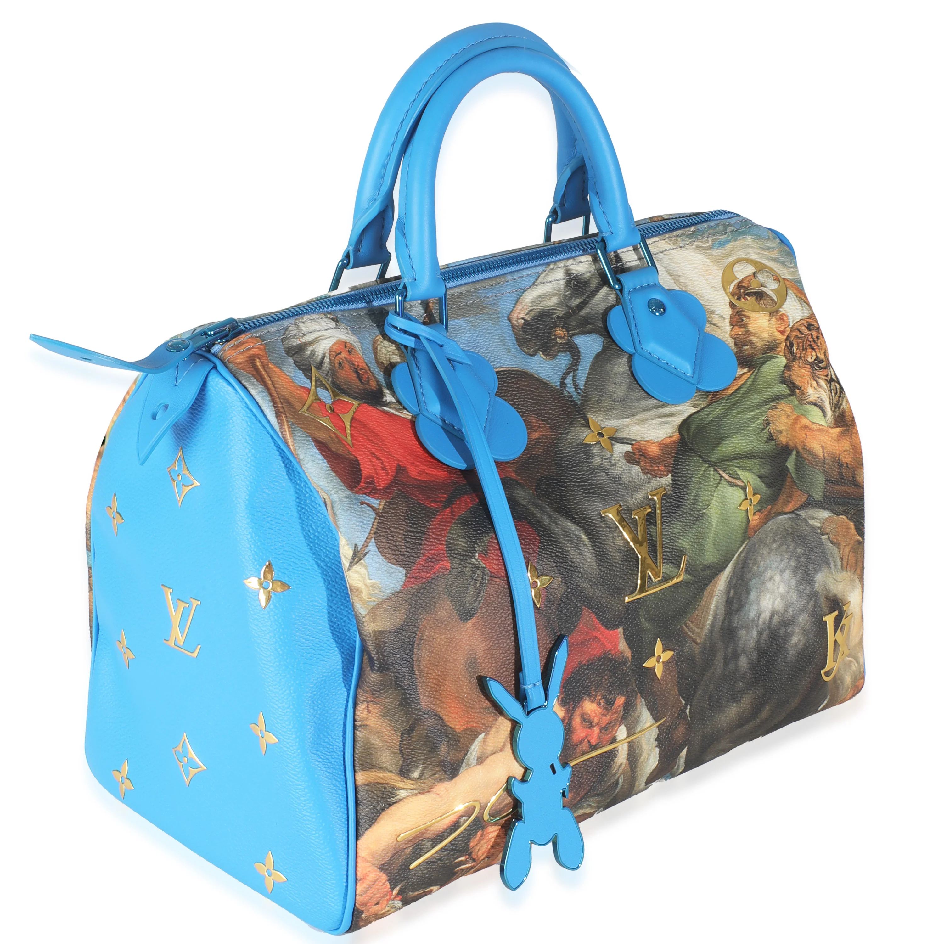 x Jeff Koons Multicolor Canvas Masters Collection Rubens Speedy 3 - Image 3