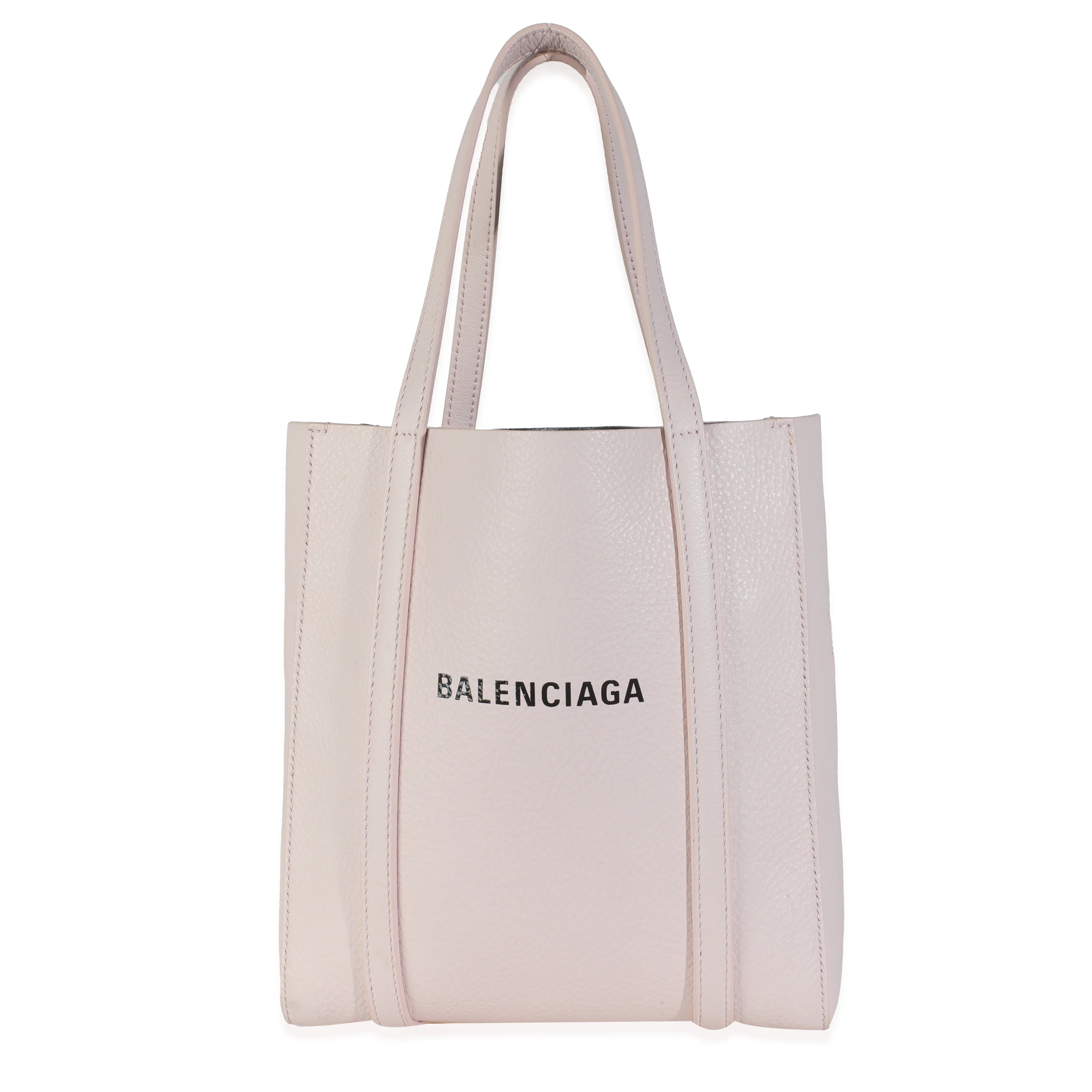Pink Calfskin Small Shopping Tote