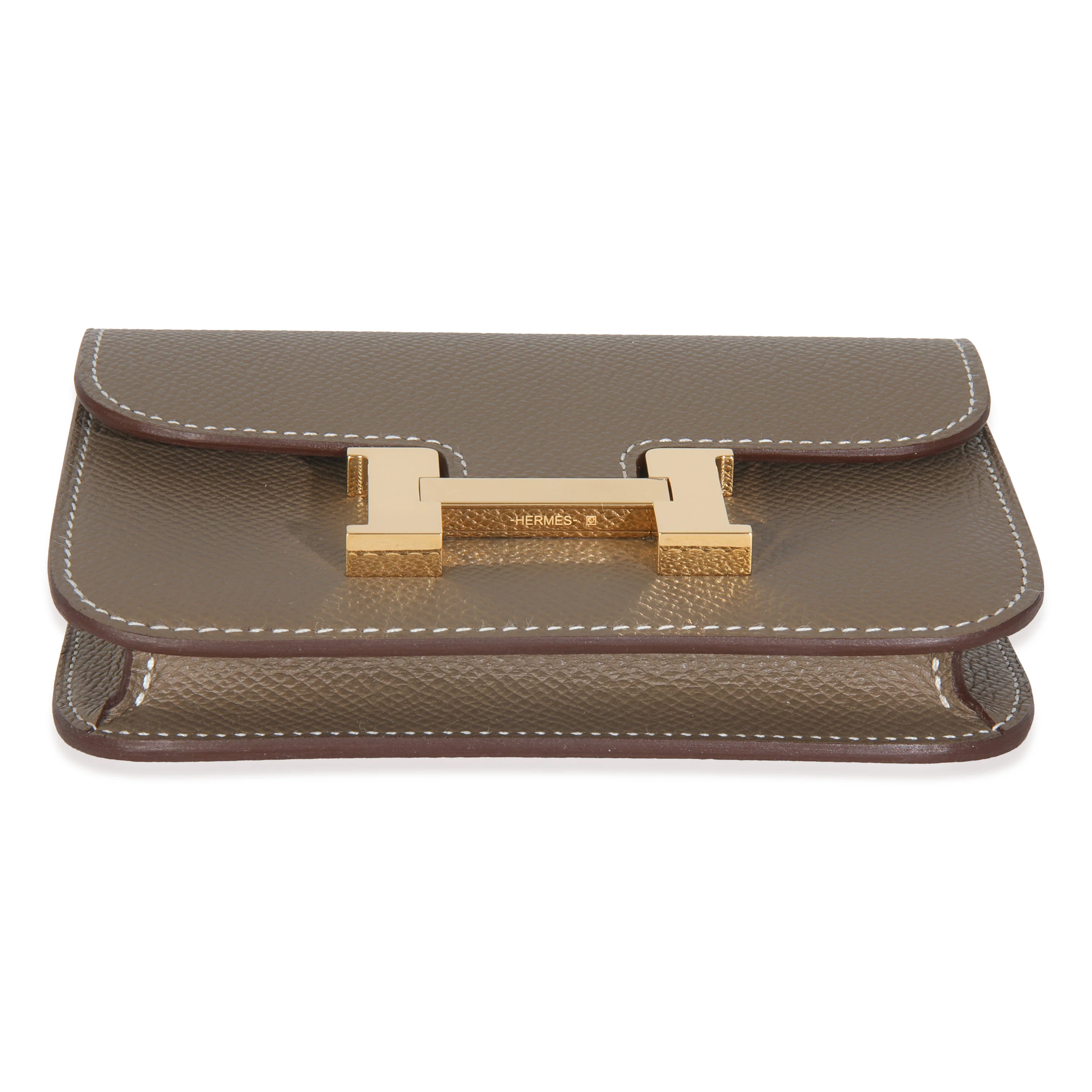 Etoupe Epsom Constance Slim Wallet GHW - Image 5