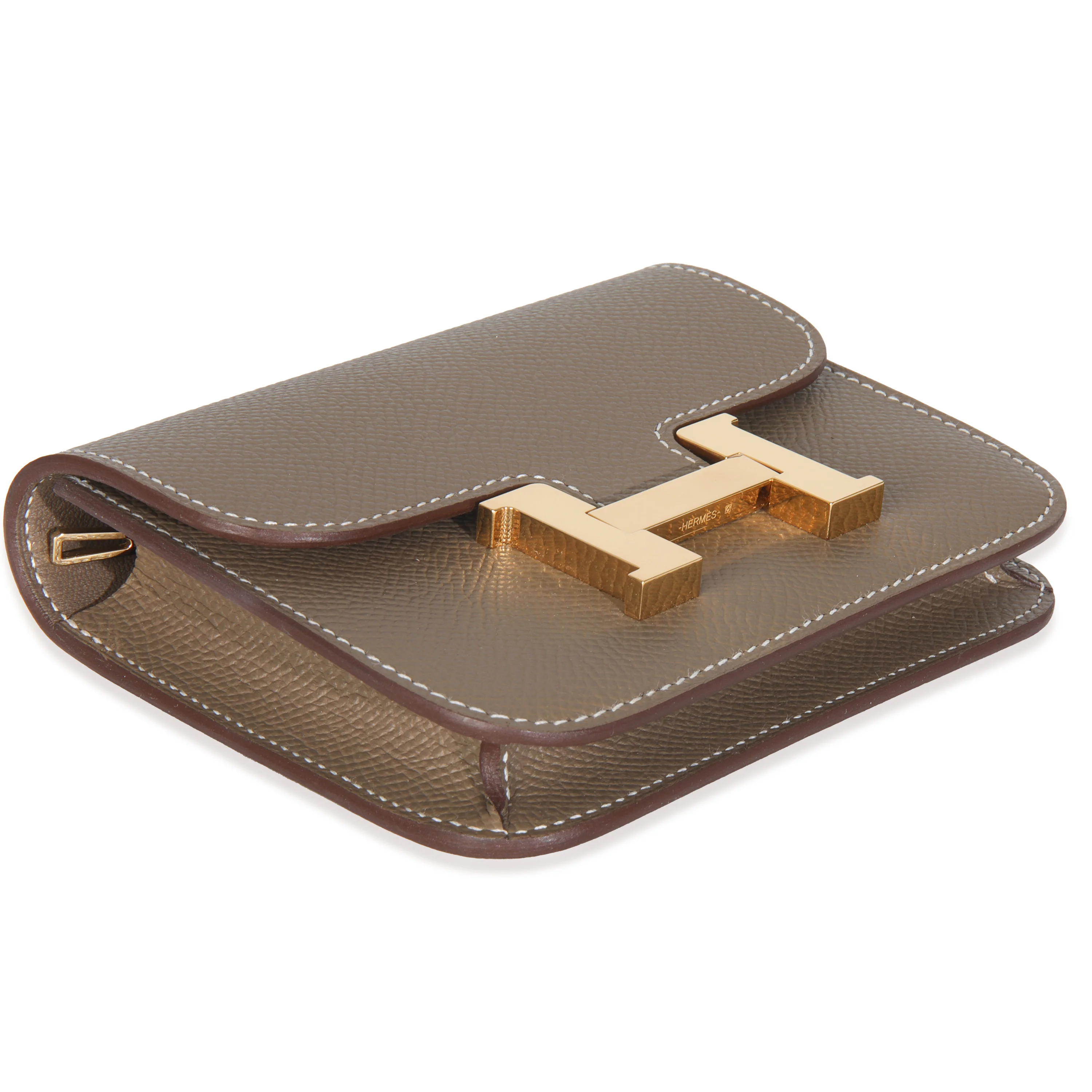 Etoupe Epsom Constance Slim Wallet GHW - Image 6
