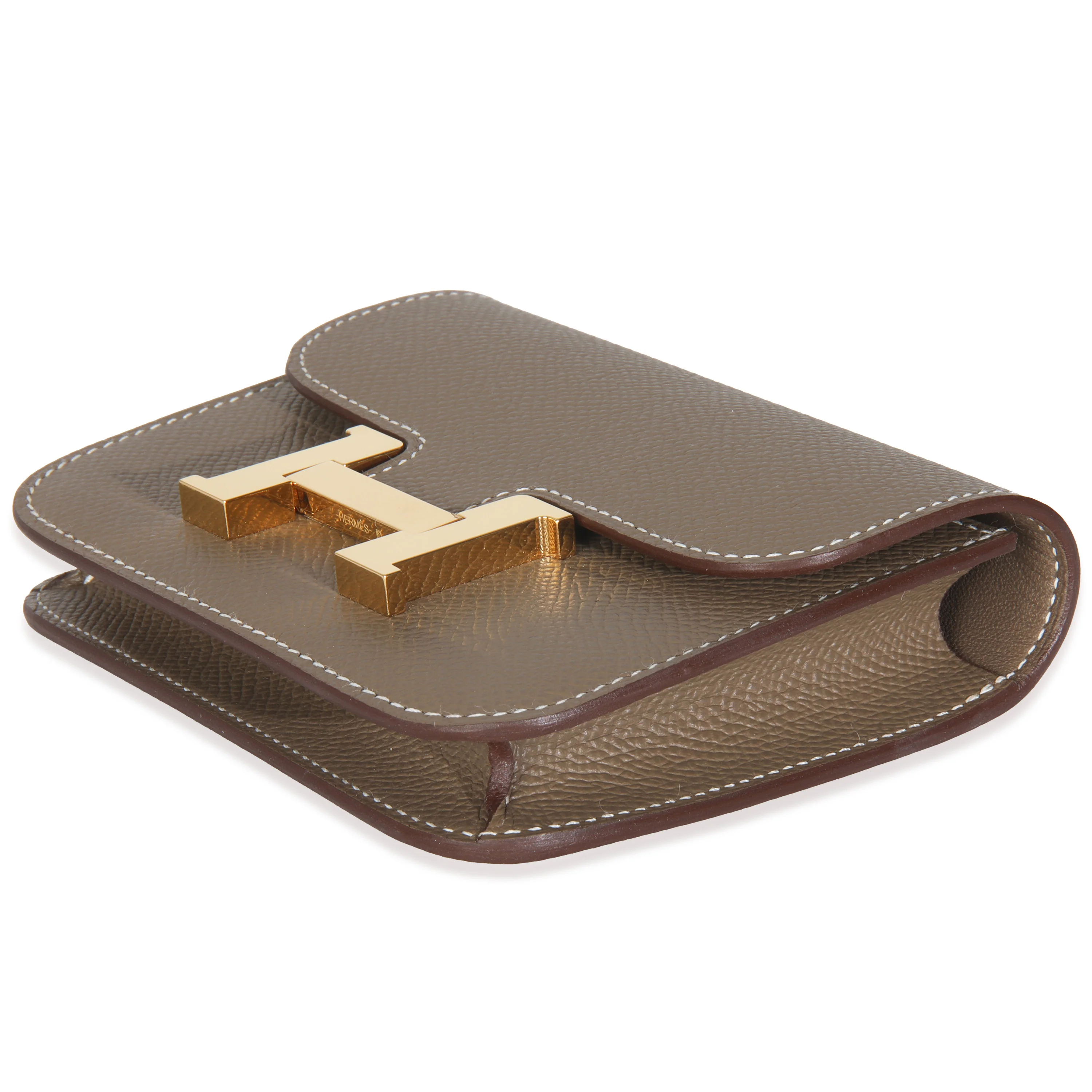 Etoupe Epsom Constance Slim Wallet GHW - Image 7