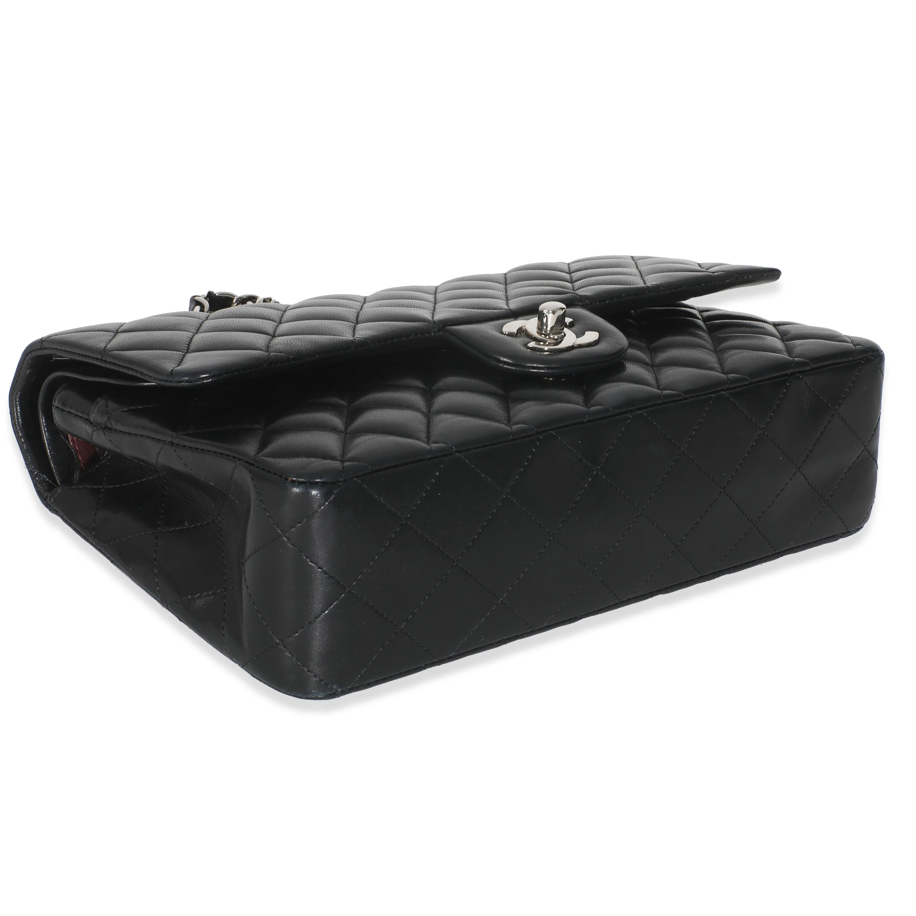 Black Quilted Lambskin Medium Classic Double Flap Bag - Image 6