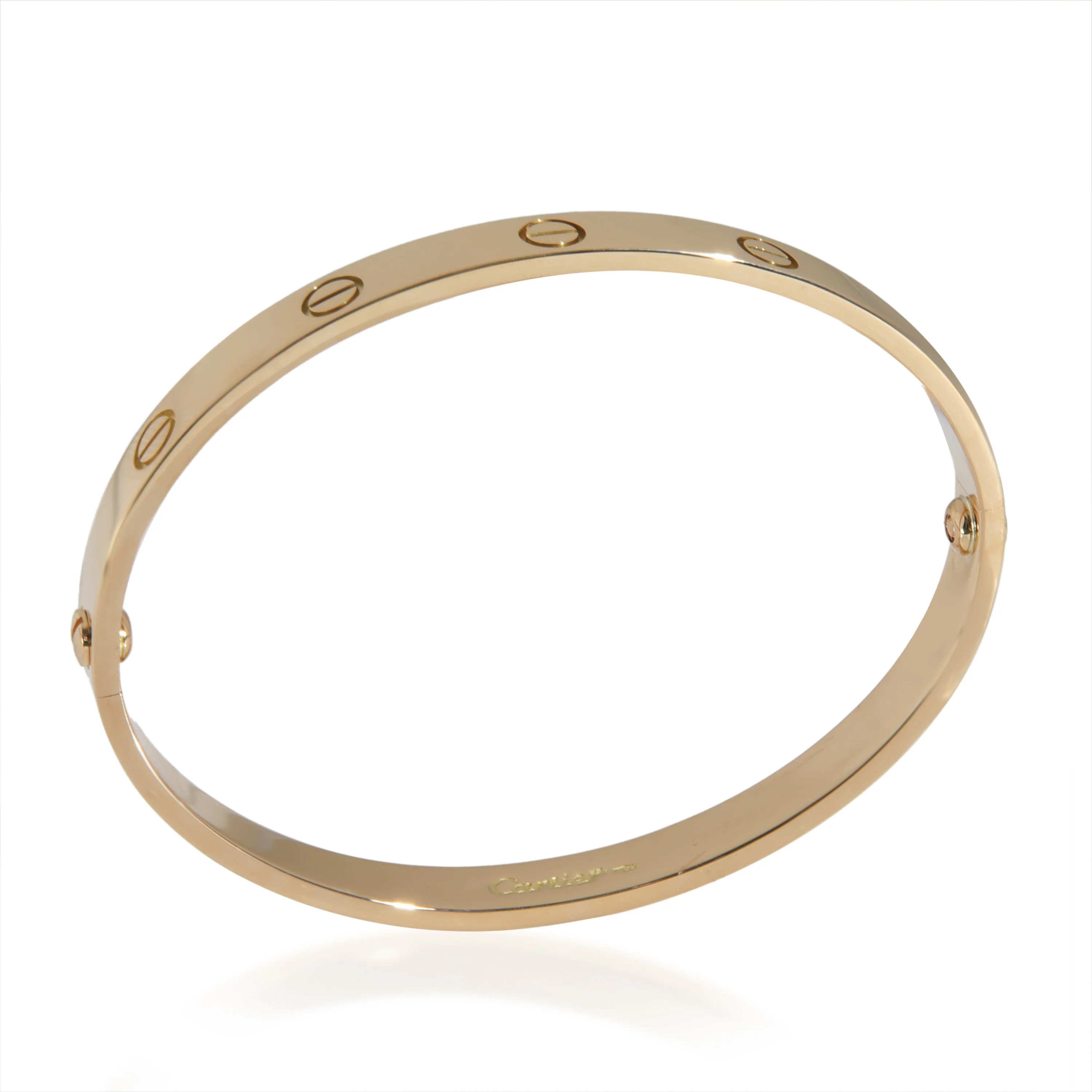 Yellow Gold Vintage Love Bracelet - Image 3