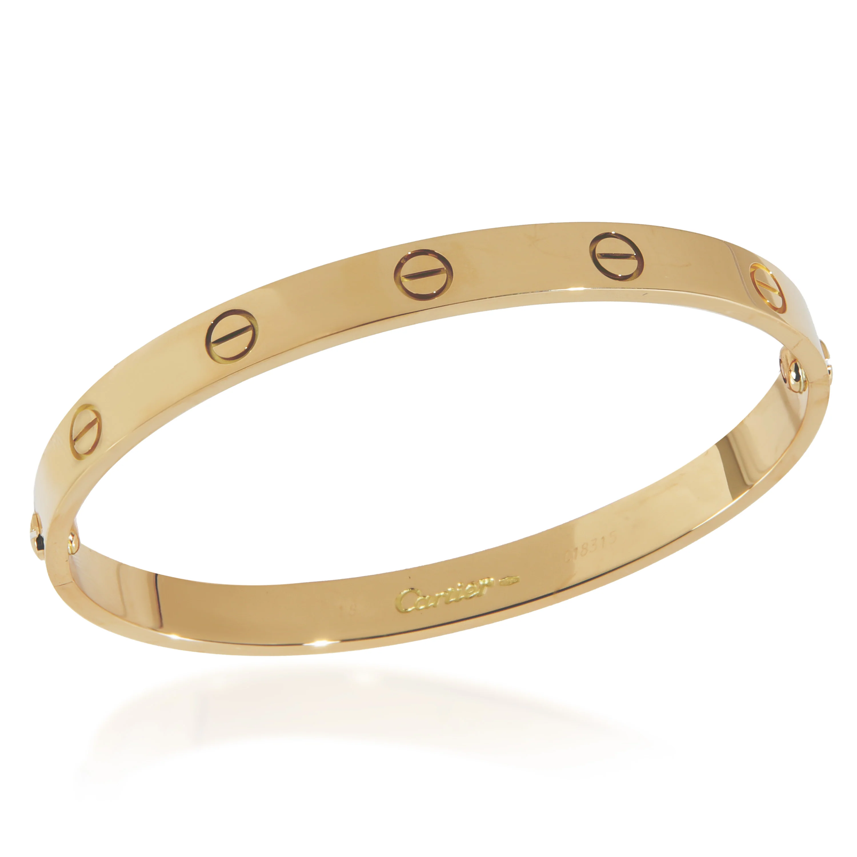 Yellow Gold Vintage Love Bracelet - Image 5