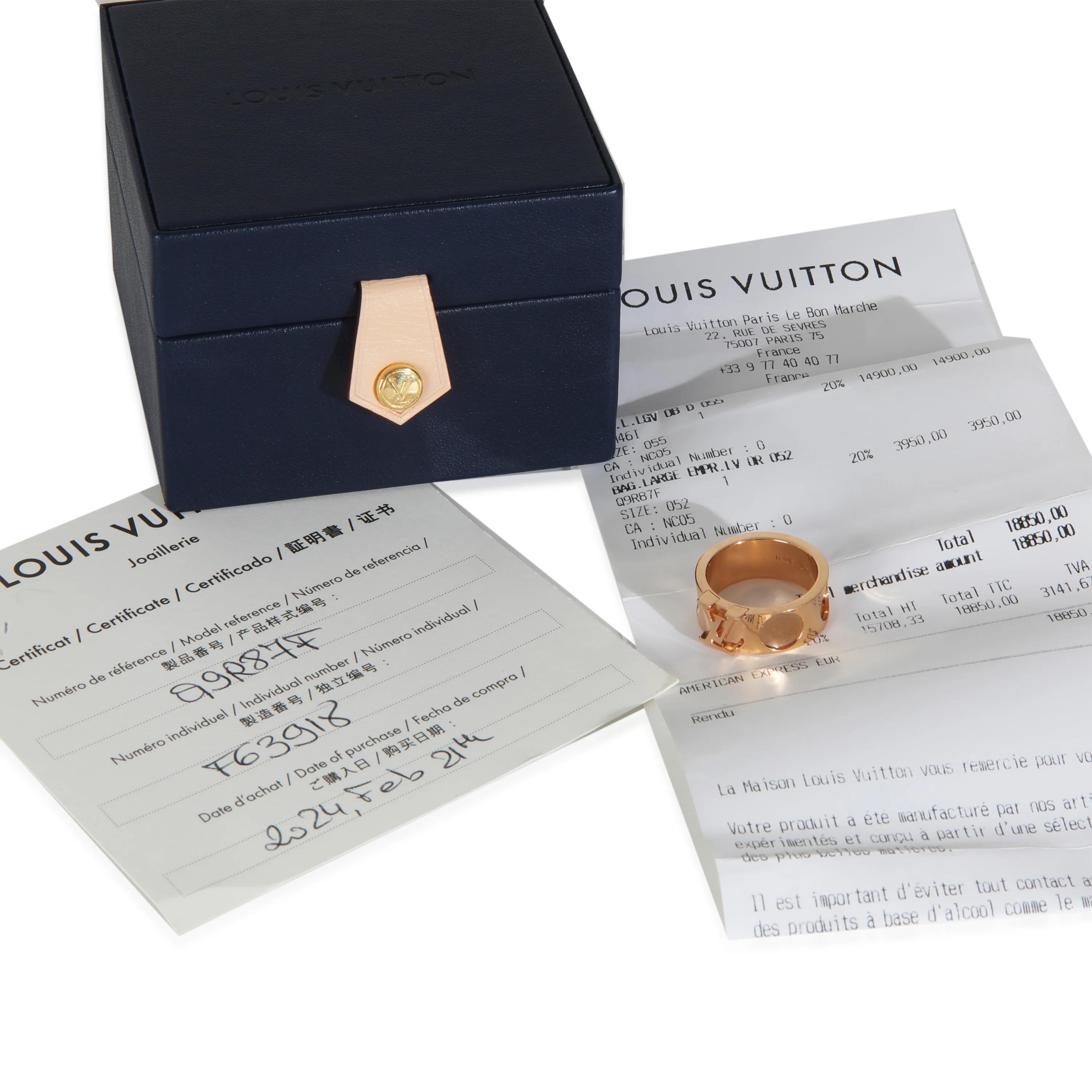 Rose Gold  Empreinte Large Ring - Image 4