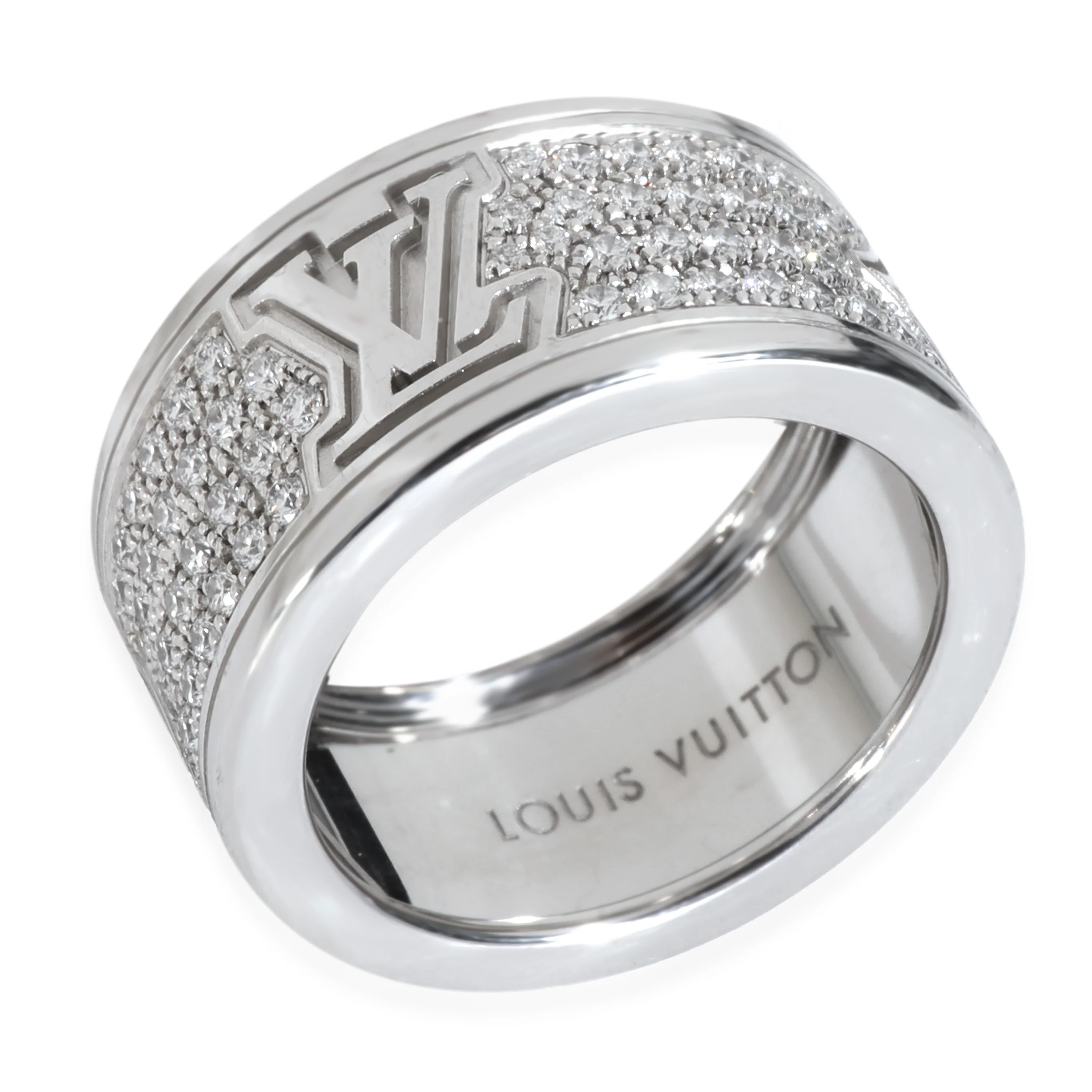 White Gold Diamond Les Gastons Large Ring - Image 2