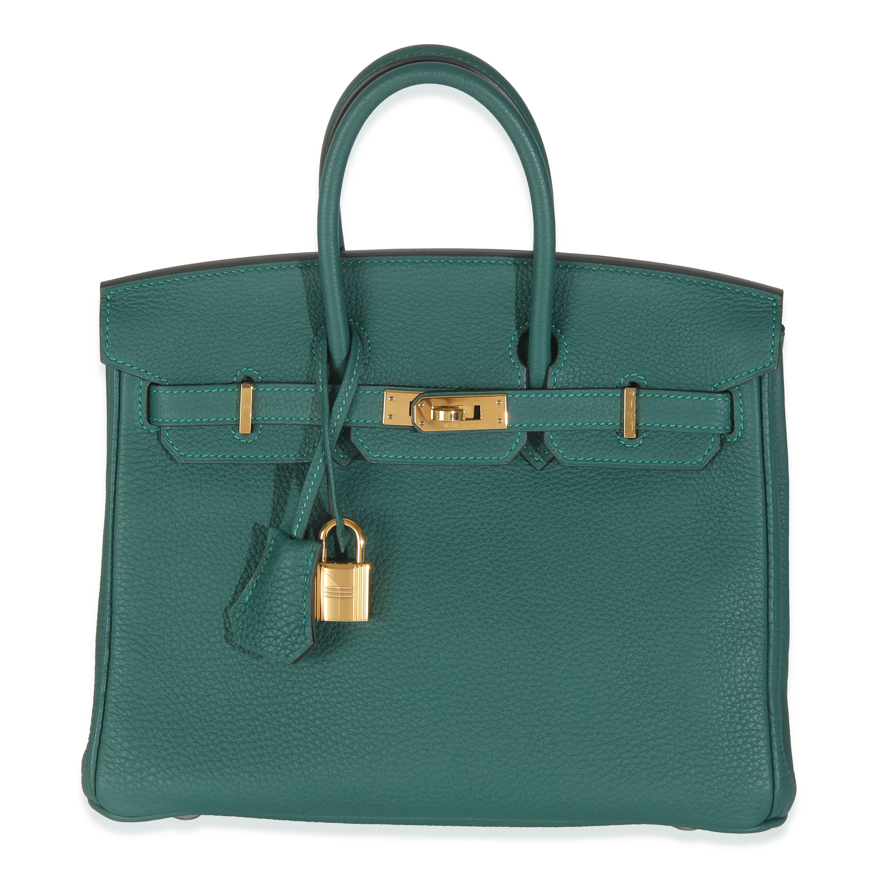Malachite Togo Birkin 25 GHW