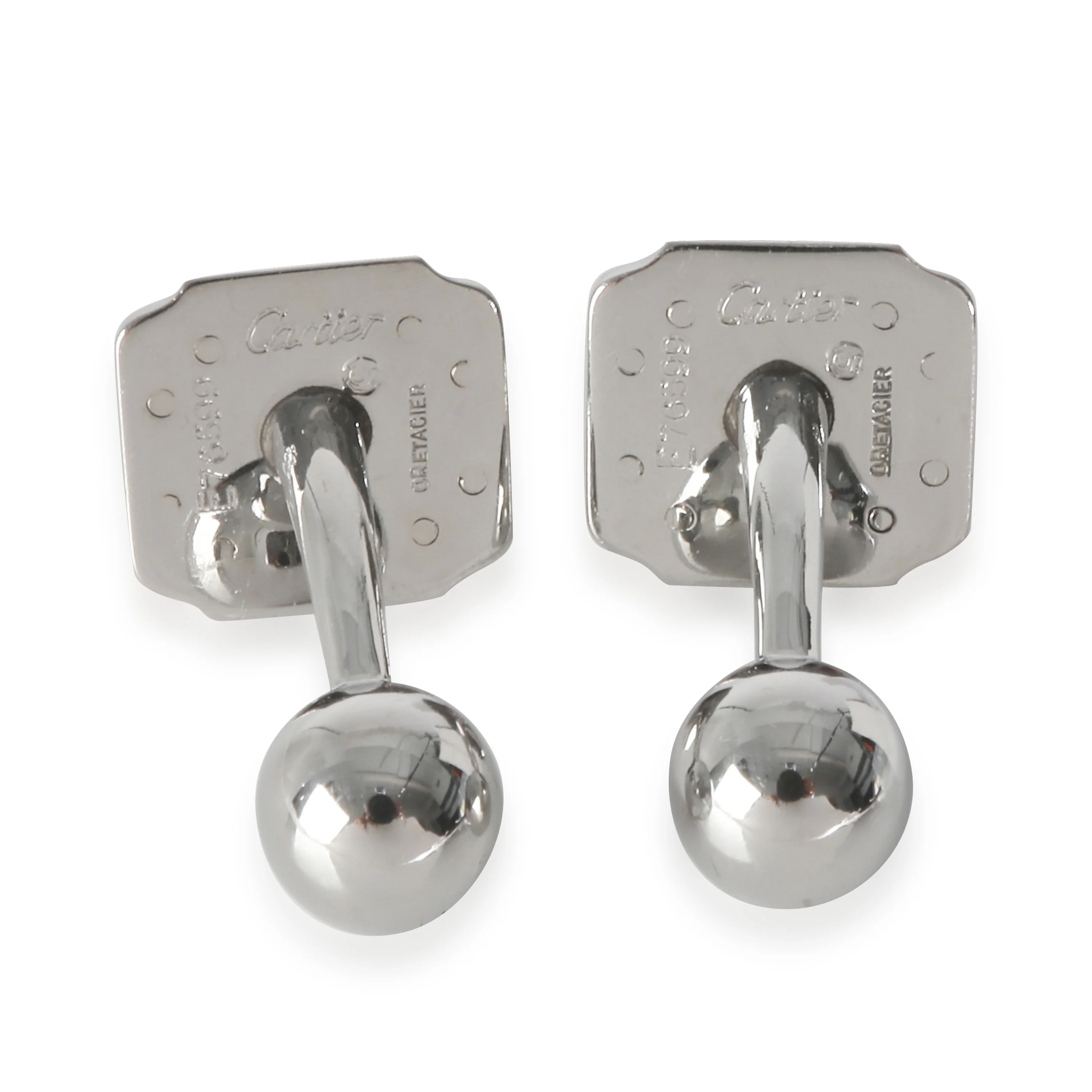 Yellow Gold & Steel  Vintage Santos Dumont Cufflinks - Image 3