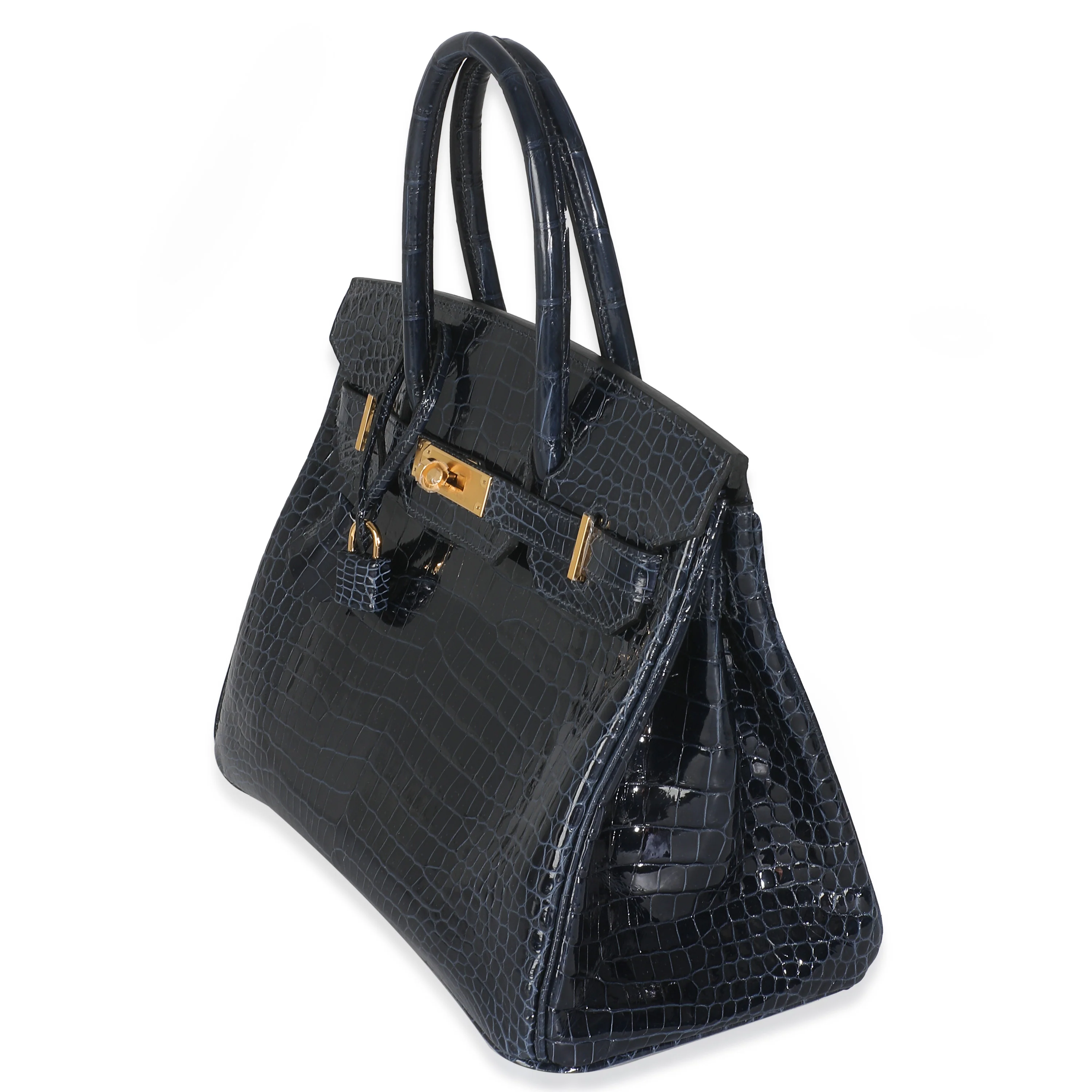 Bleu Marine Crocodile Porosus Birkin 30 GHW - Image 3