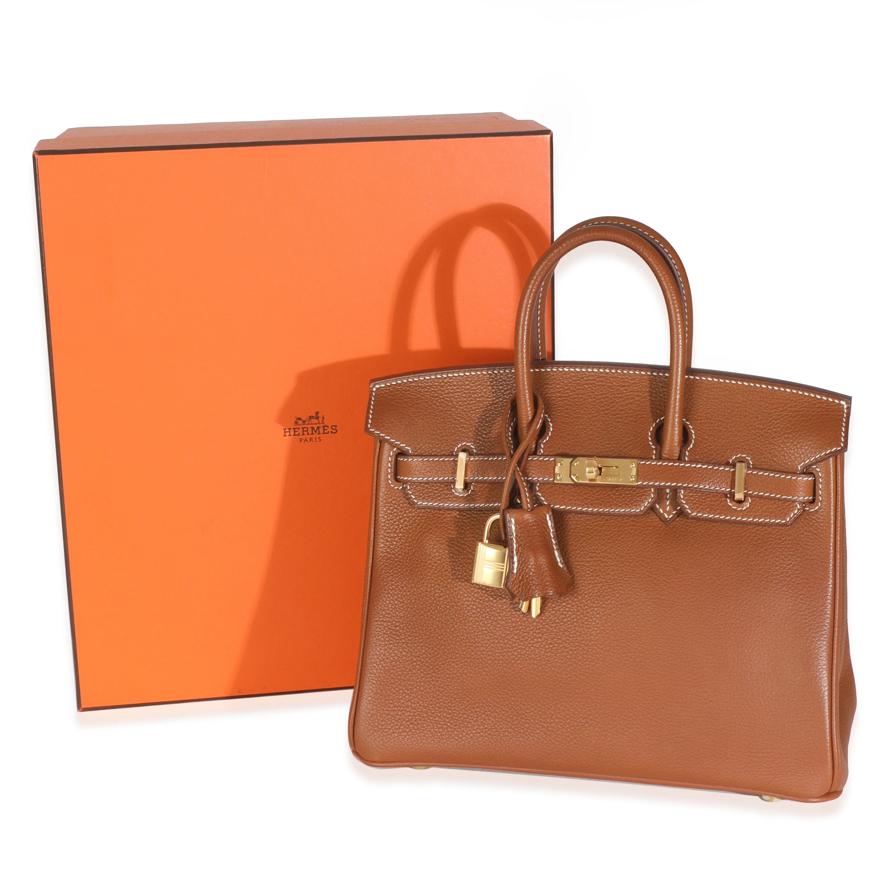 Fauve Barenia Faubourg Birkin 25 GHW - Image 10