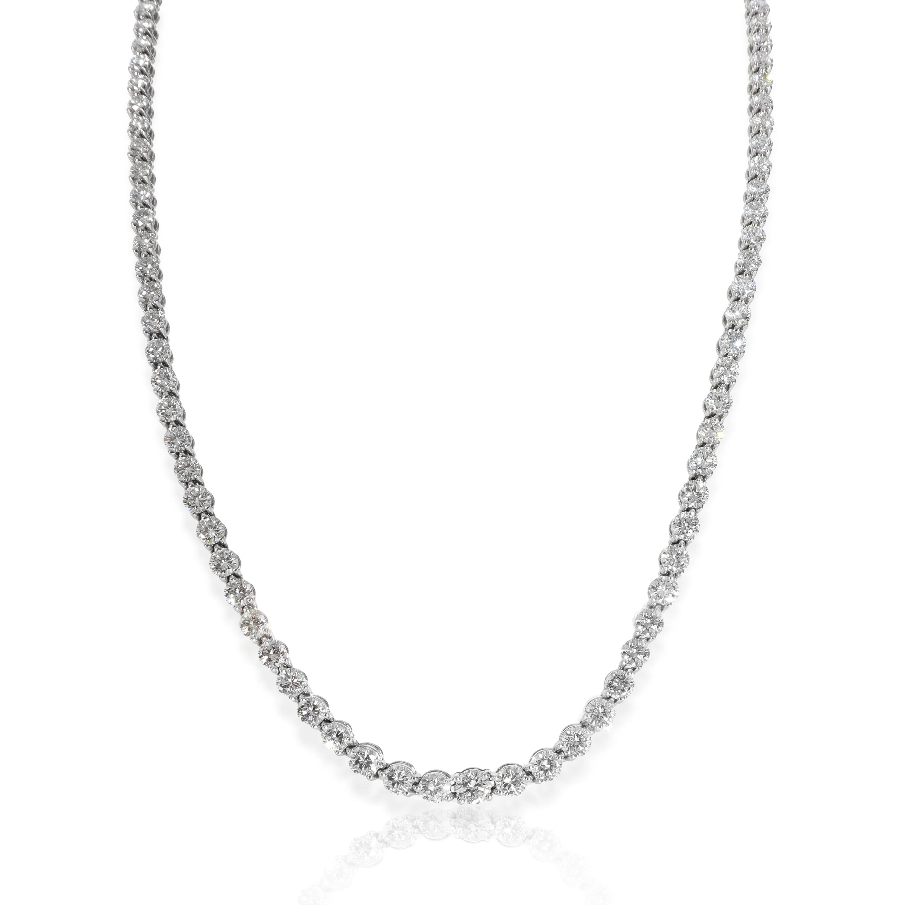 Platinum Diamond Victoria Tennis Necklace