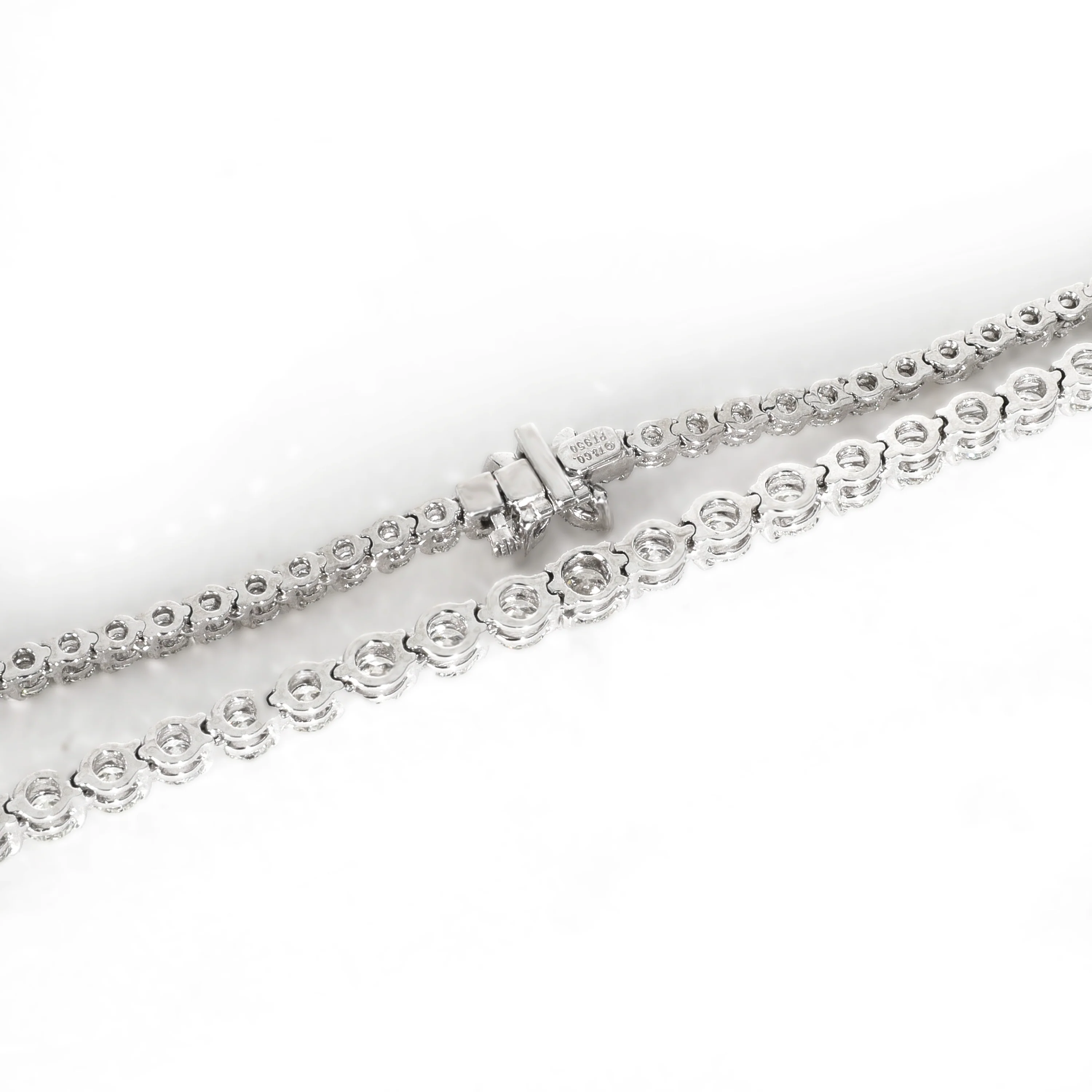 Platinum Diamond Victoria Tennis Necklace - Image 3