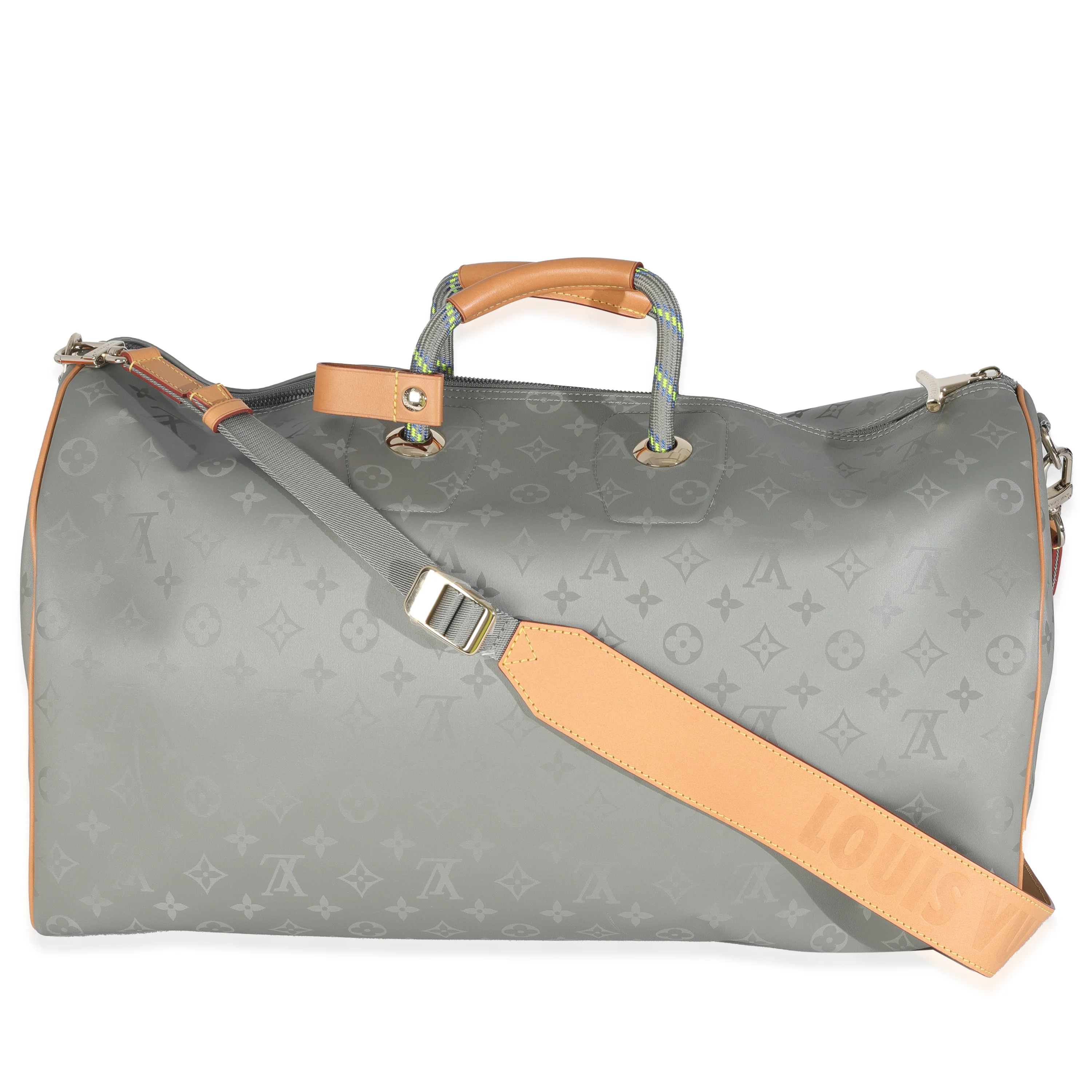 Monogram Titanium Keepall Bandouliere 50 - Image 4