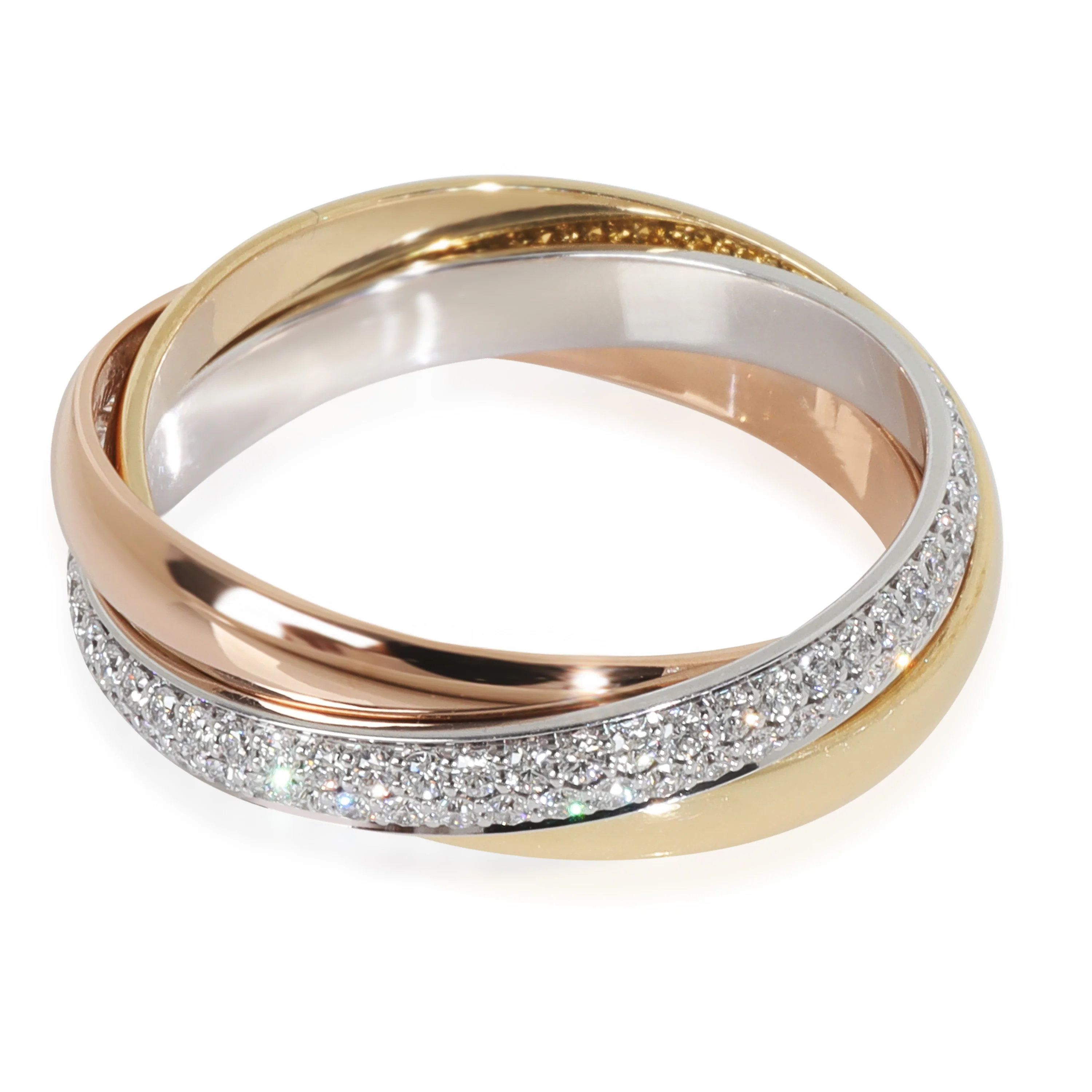 Diamond Small Model Trinity Ring - Image 3