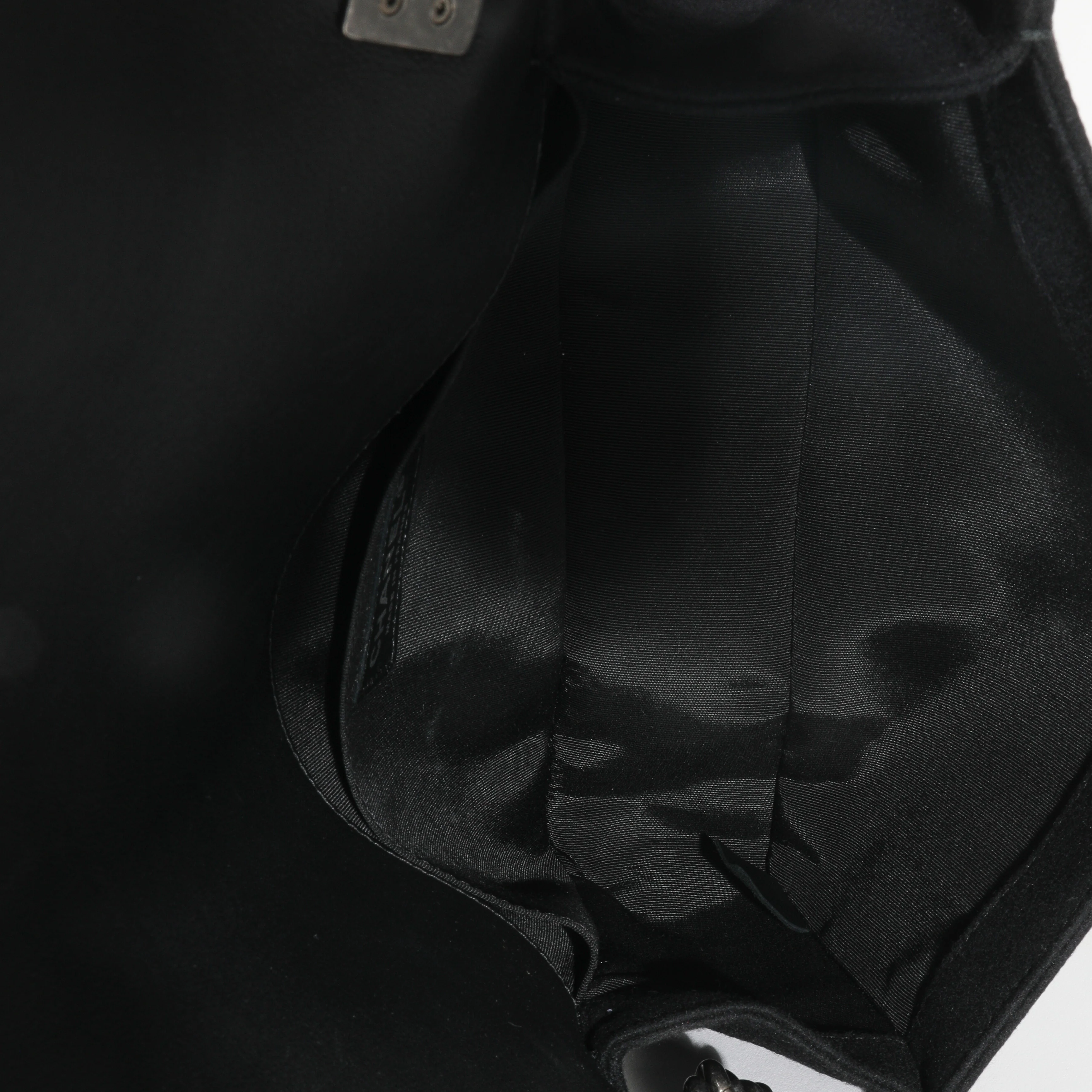 Black Jersey Strass Old Medium Boy Bag - Image 9