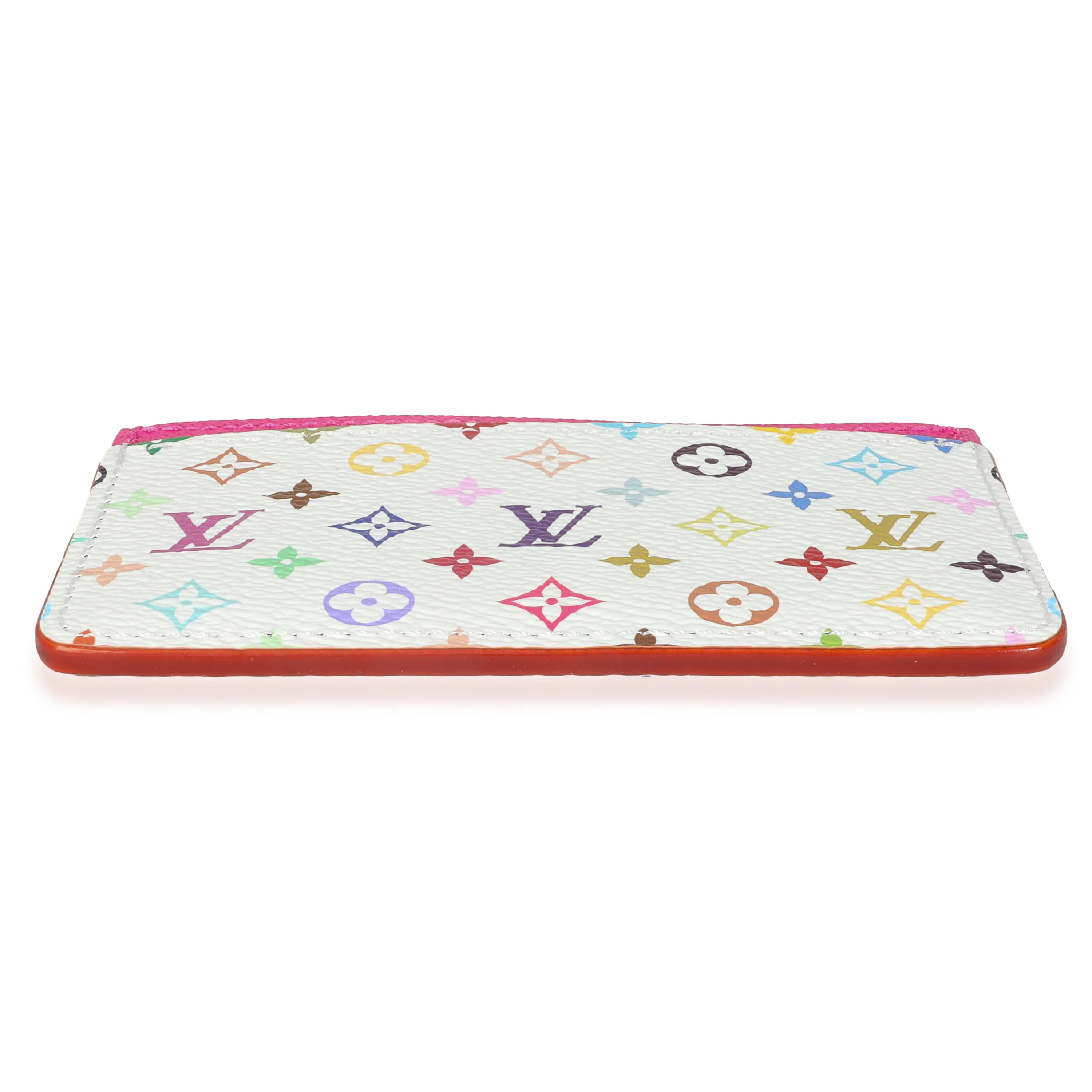 x TM Kawaii Pink Monogram Multicolor Canvas Card Holder - Image 5