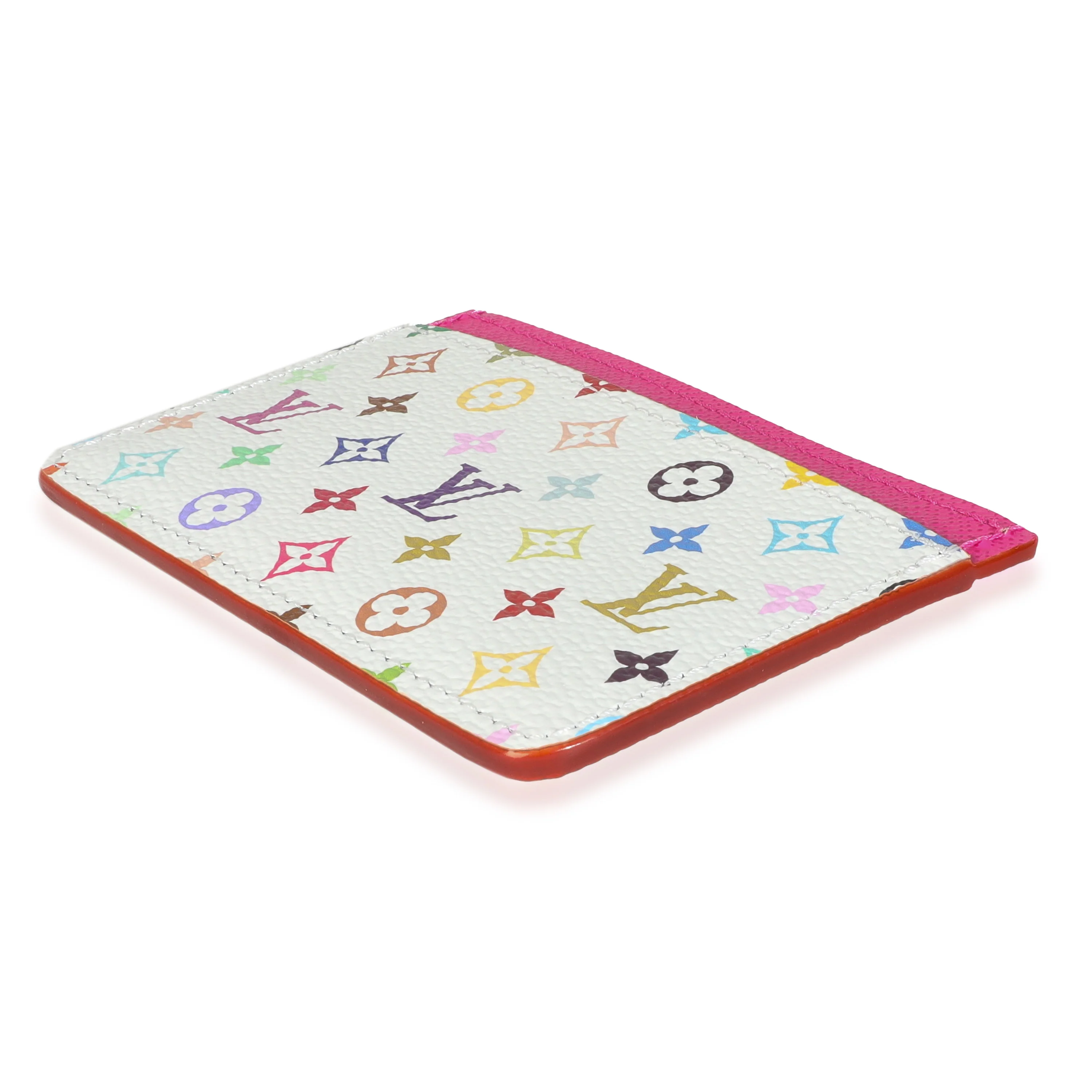 x TM Kawaii Pink Monogram Multicolor Canvas Card Holder - Image 7