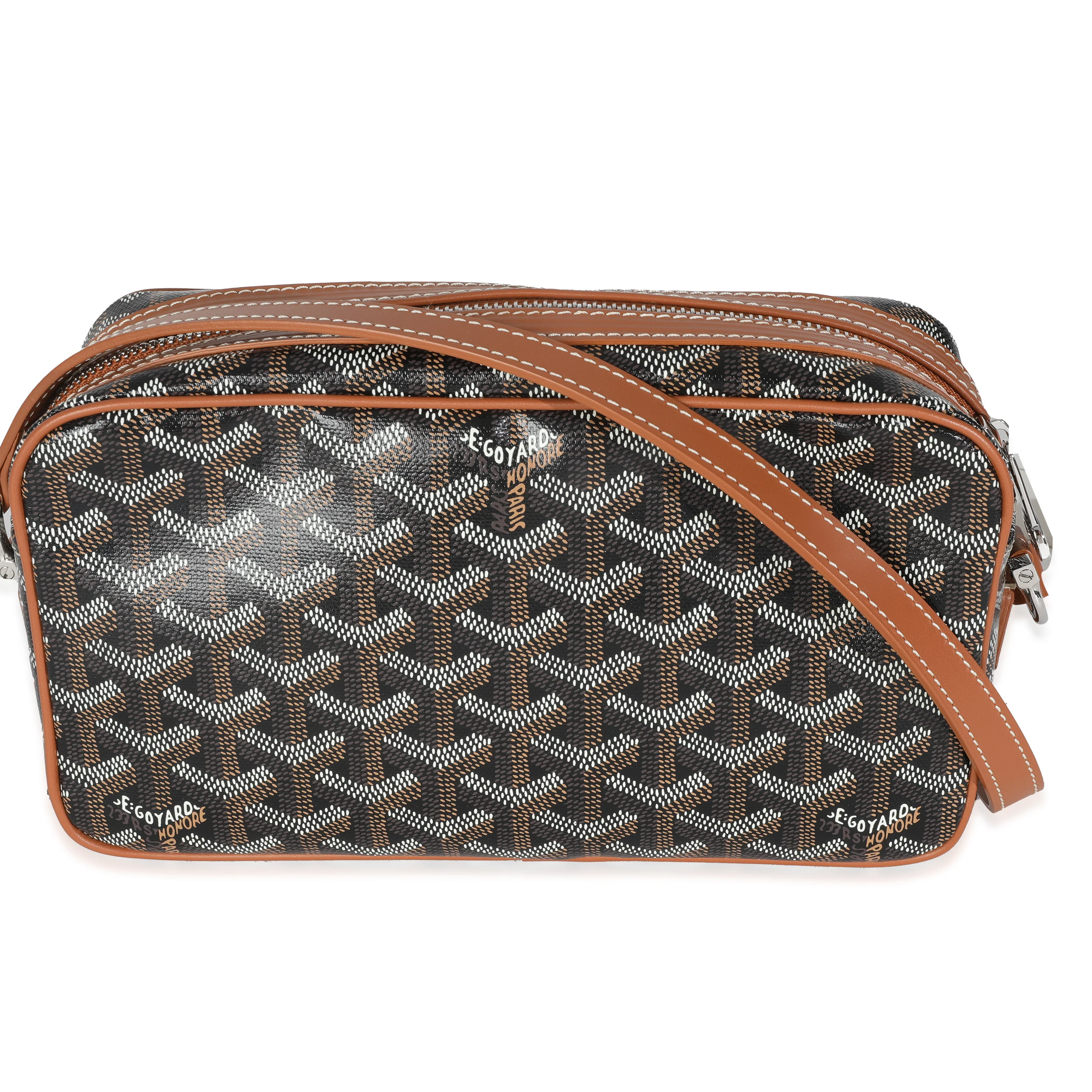 Gold Black Goyardine Canvas Cap Vert PM - Image 4