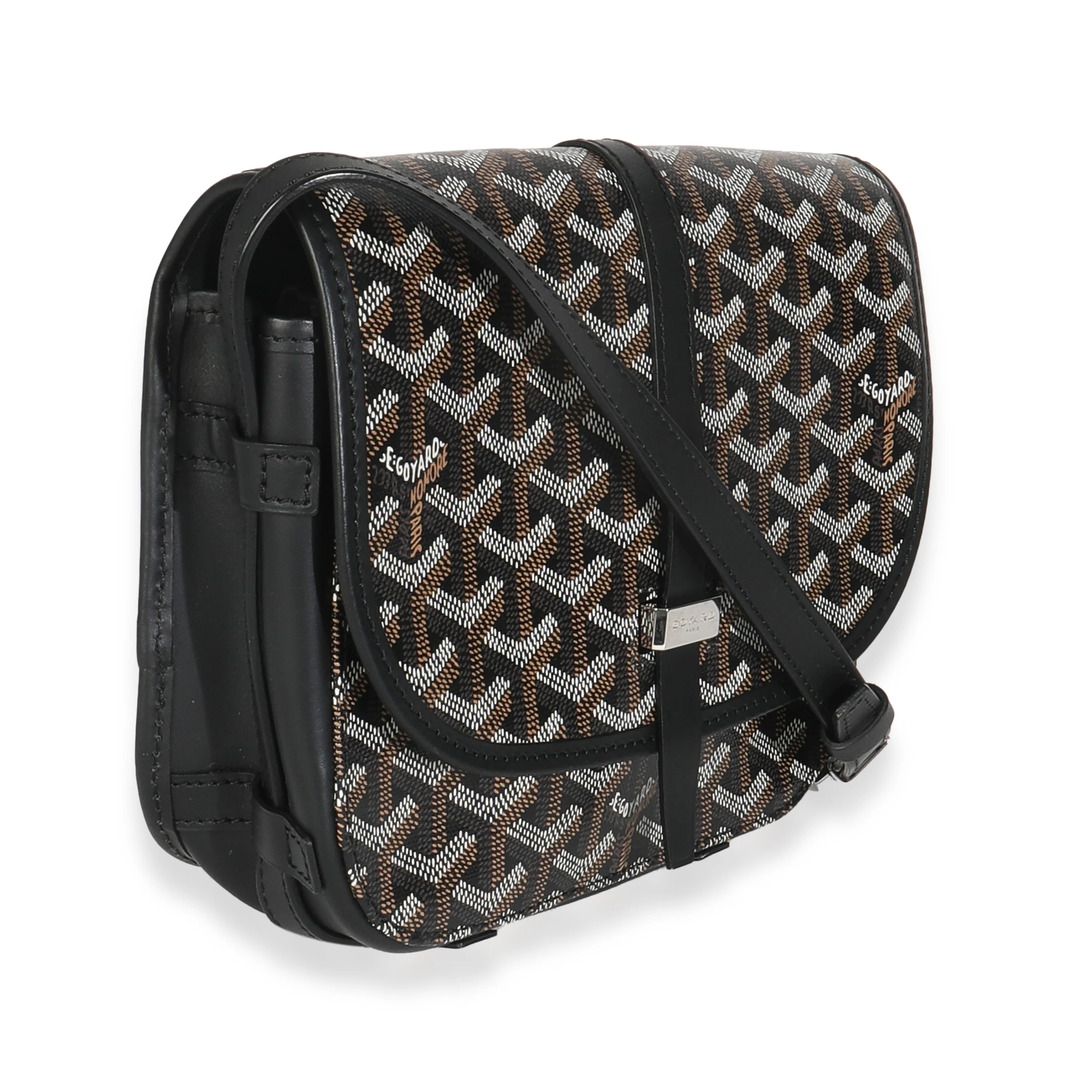 Black Goyardine Canvas Belvedere PM Messenger - Image 3