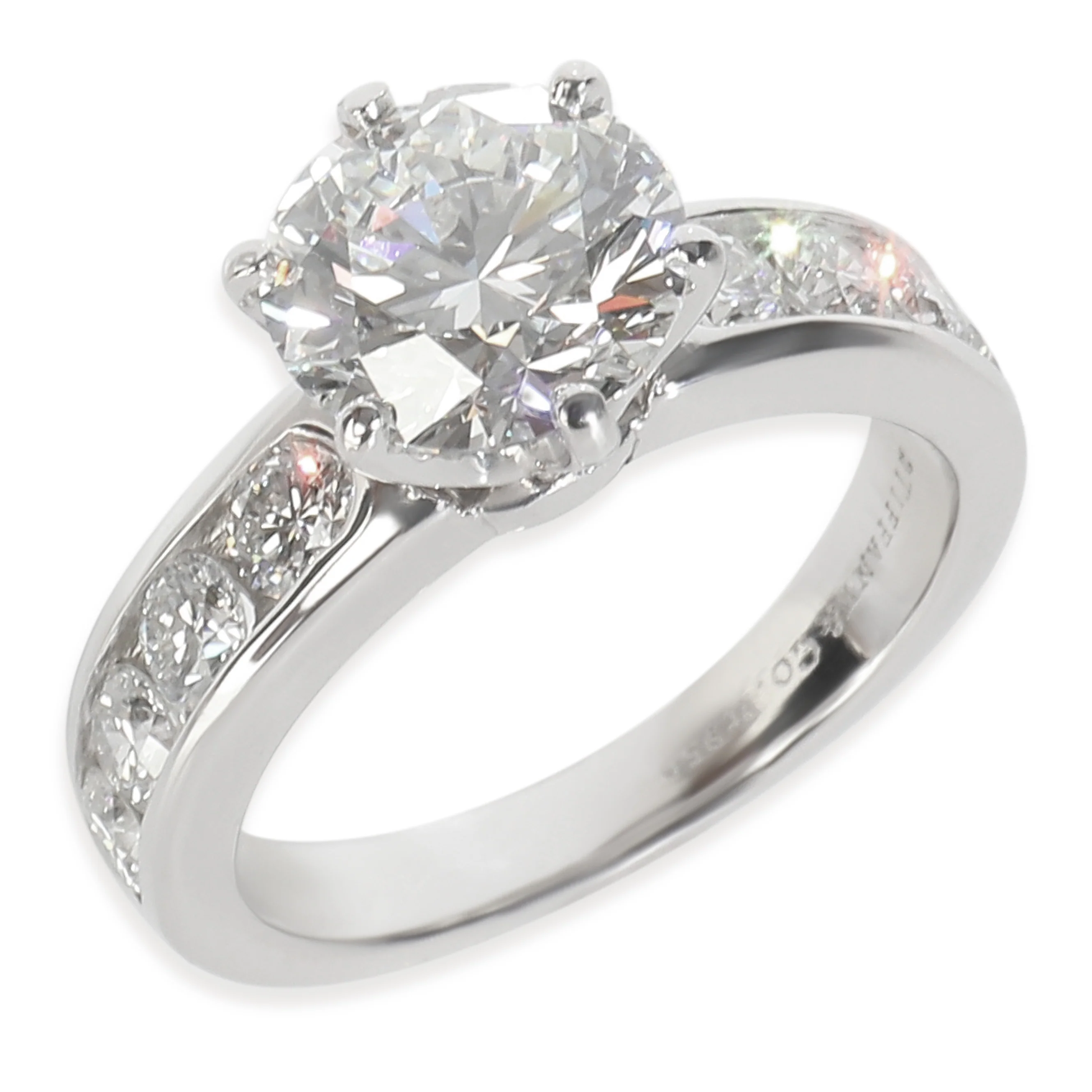 1.87 ct Round Brilliant Diamond Channel Set Engagement Ring - Image 4
