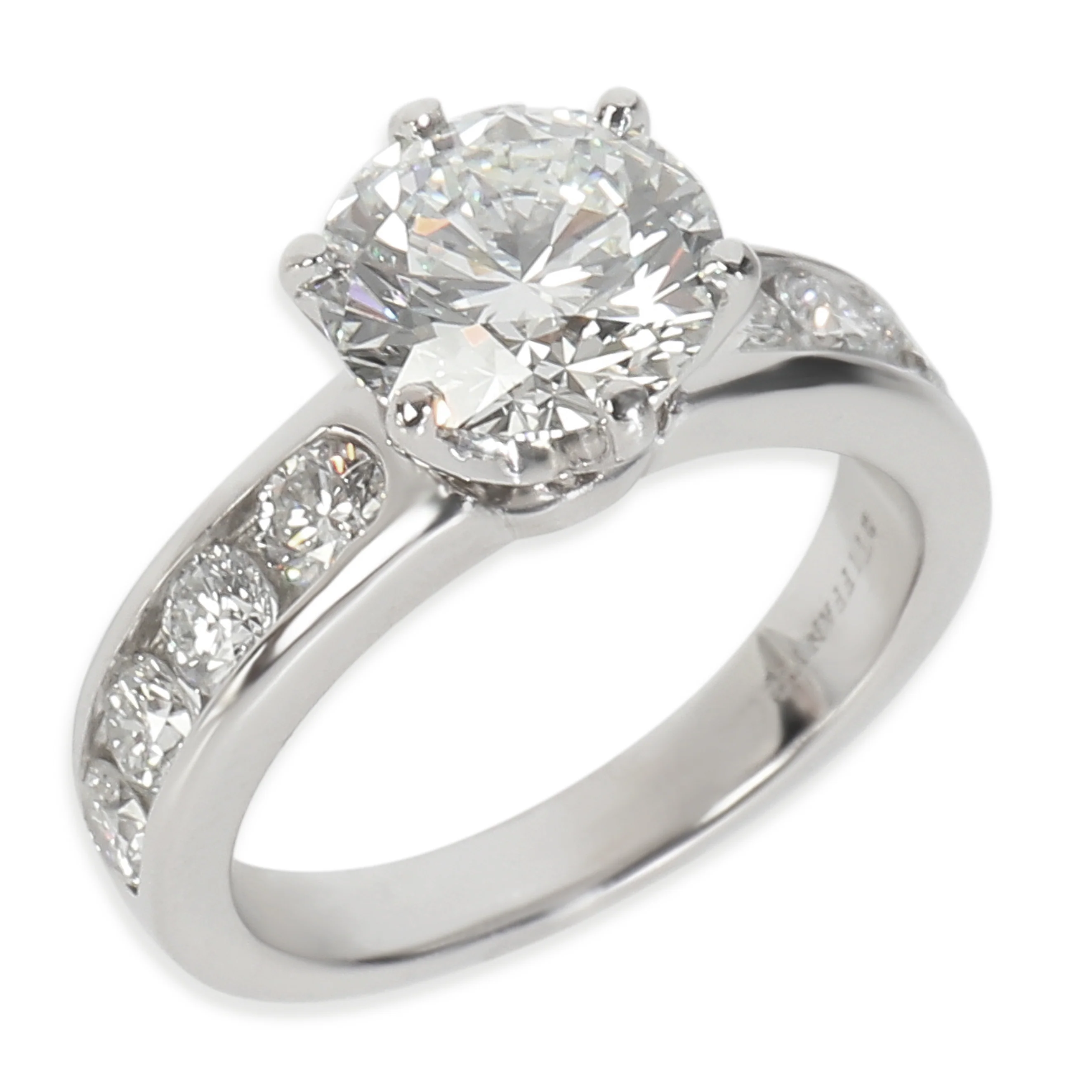 1.87 ct Round Brilliant Diamond Channel Set Engagement Ring - Image 6