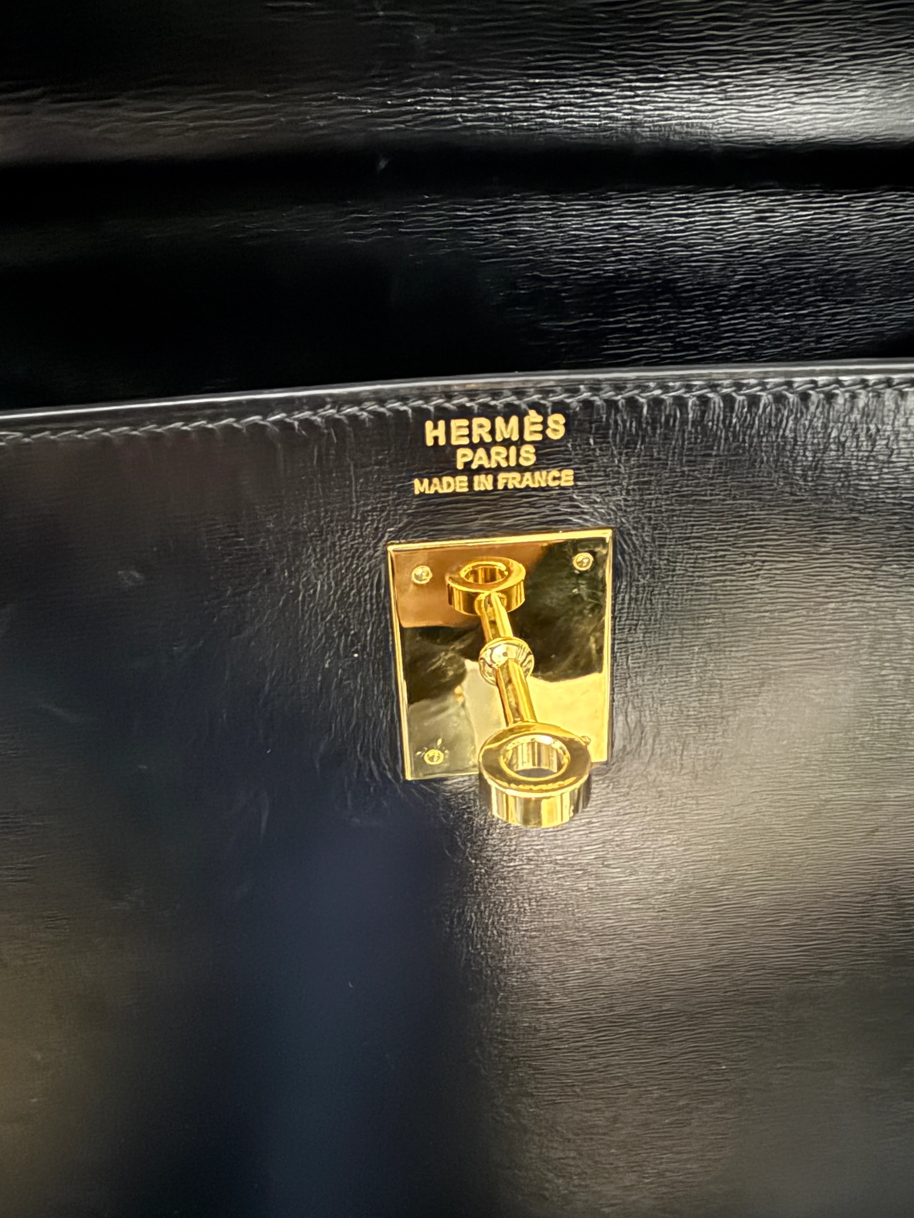 Vintage Black Box Sellier Kelly 32 GHW - Image 11