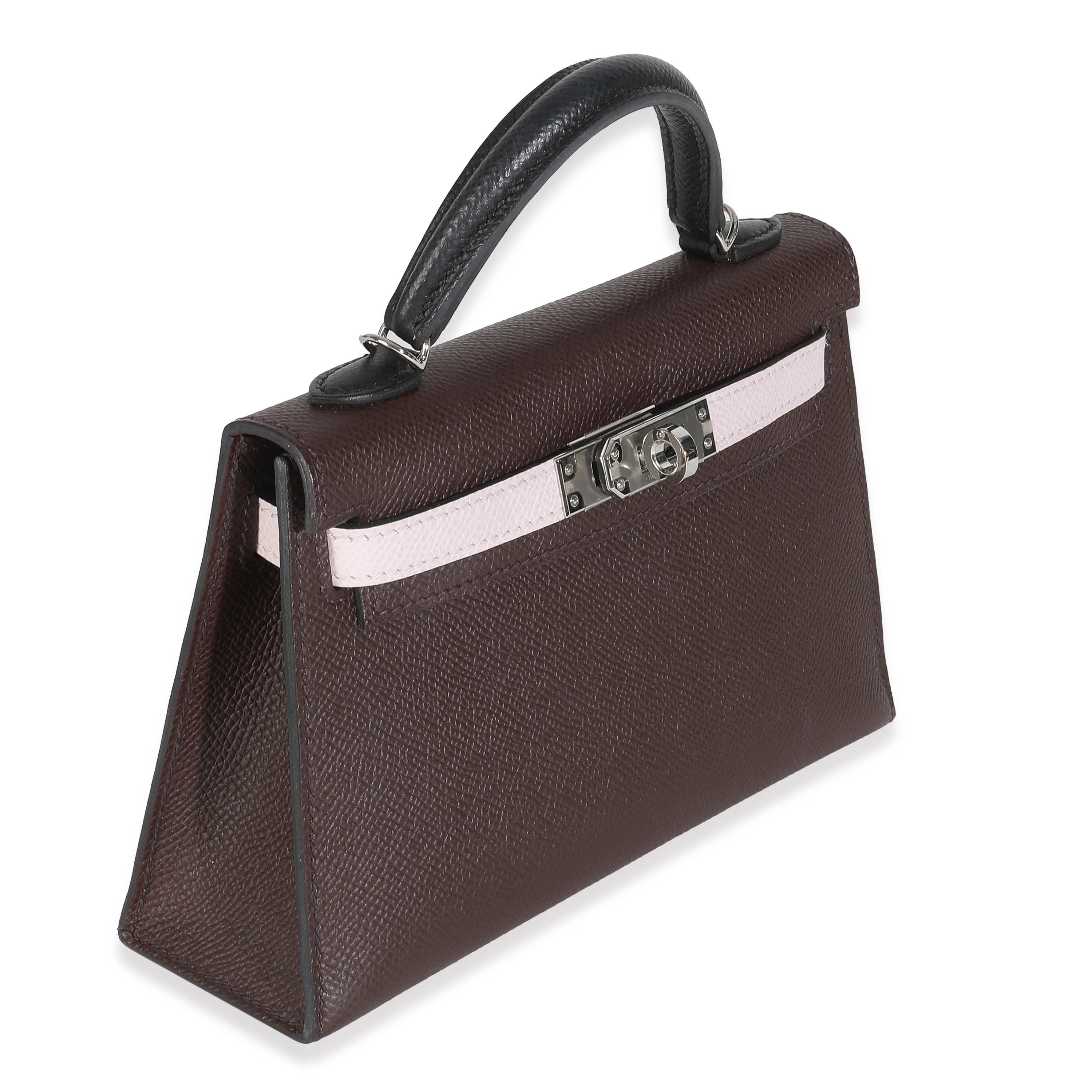 Tri Colour Rouge Sellier Mauve Pale Caban Epsom Sellier Mini Kelly II 20 - Image 4