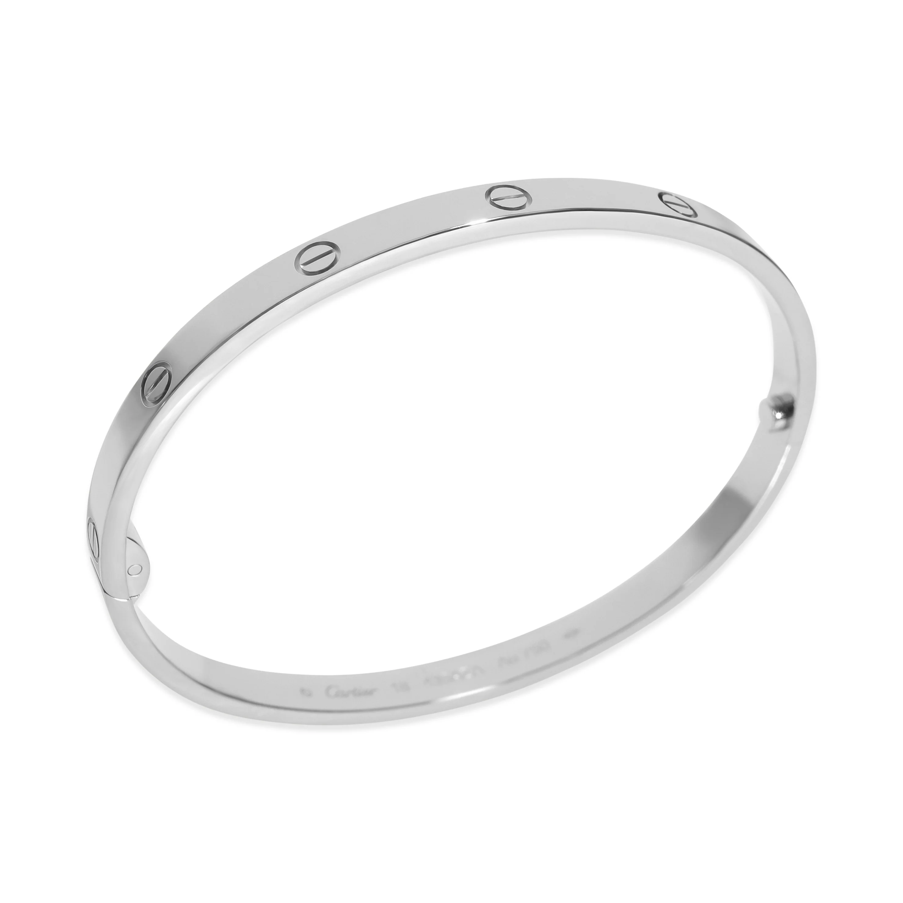 White Gold  Medium Model Love Bracelet - Image 4