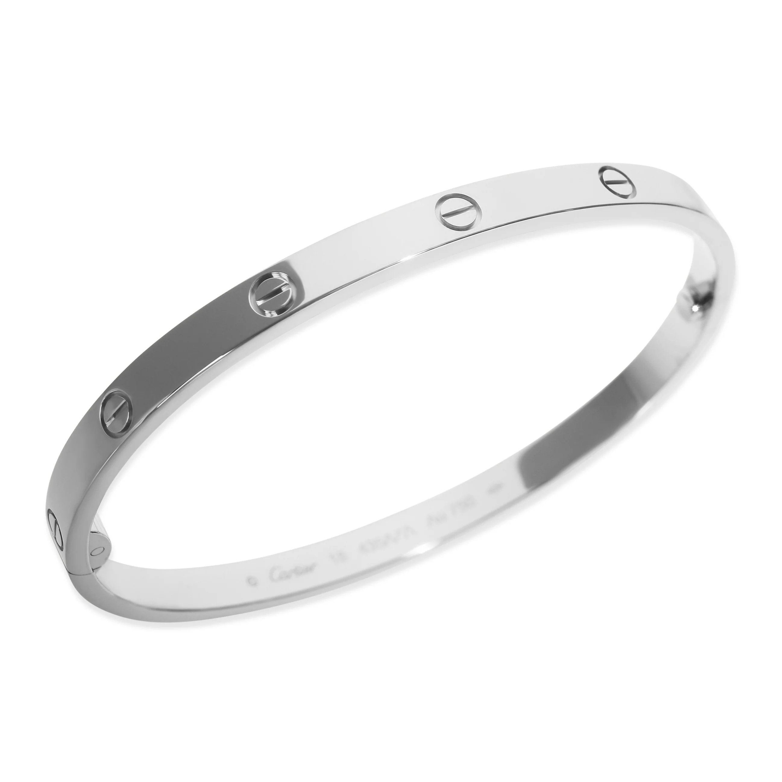 White Gold  Medium Model Love Bracelet - Image 5