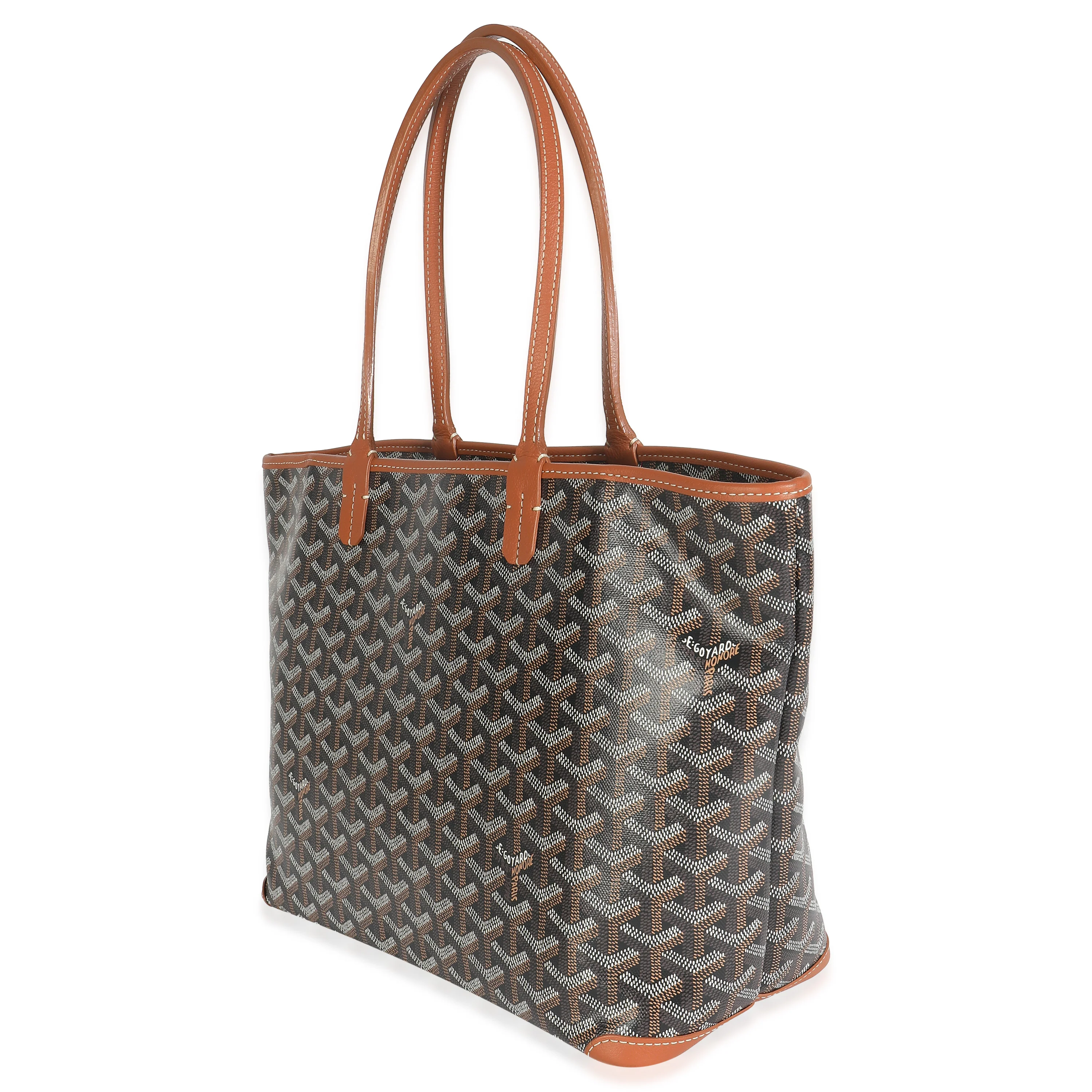Gold Black Goyardine Canvas Artois PM - Image 2