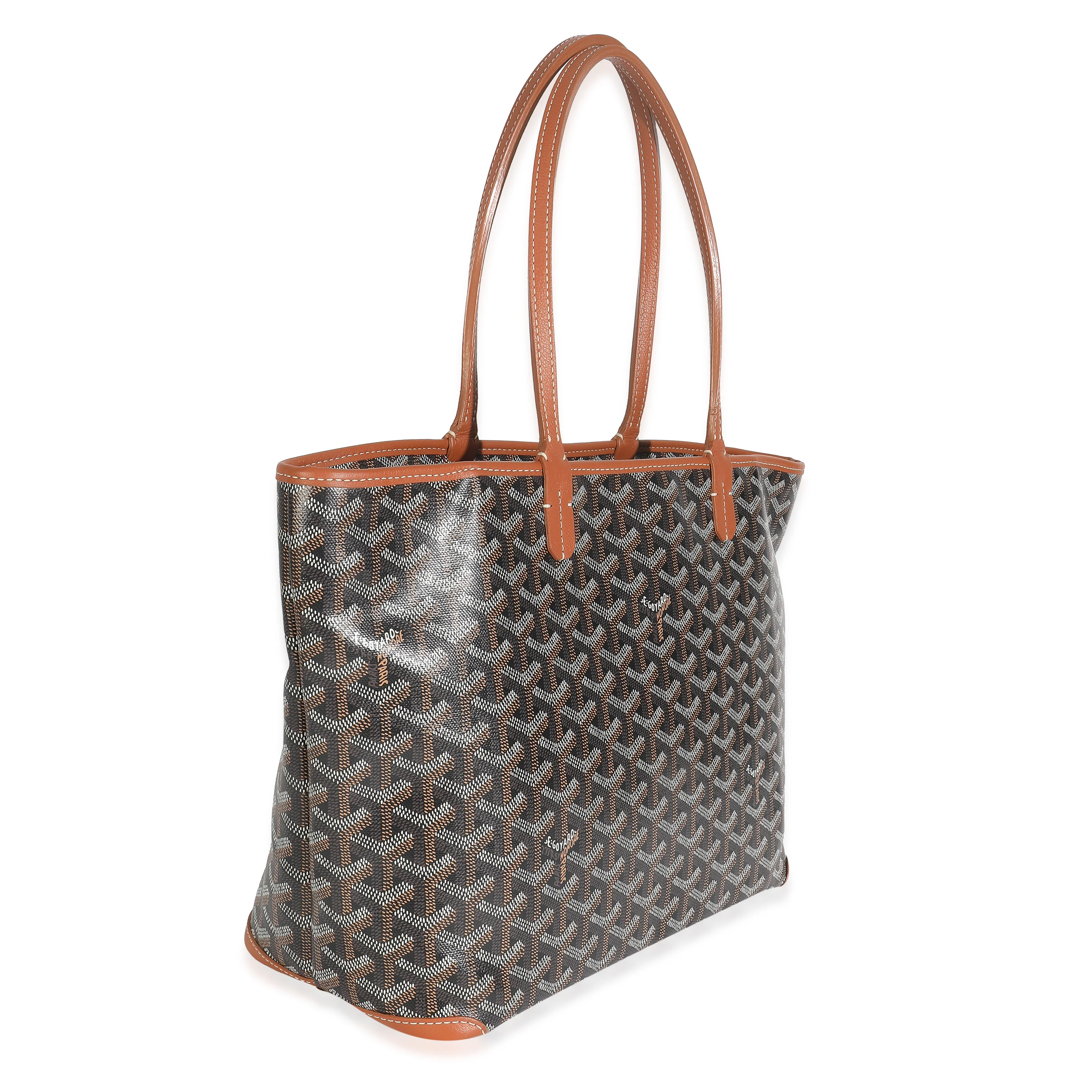 Gold Black Goyardine Canvas Artois PM - Image 3