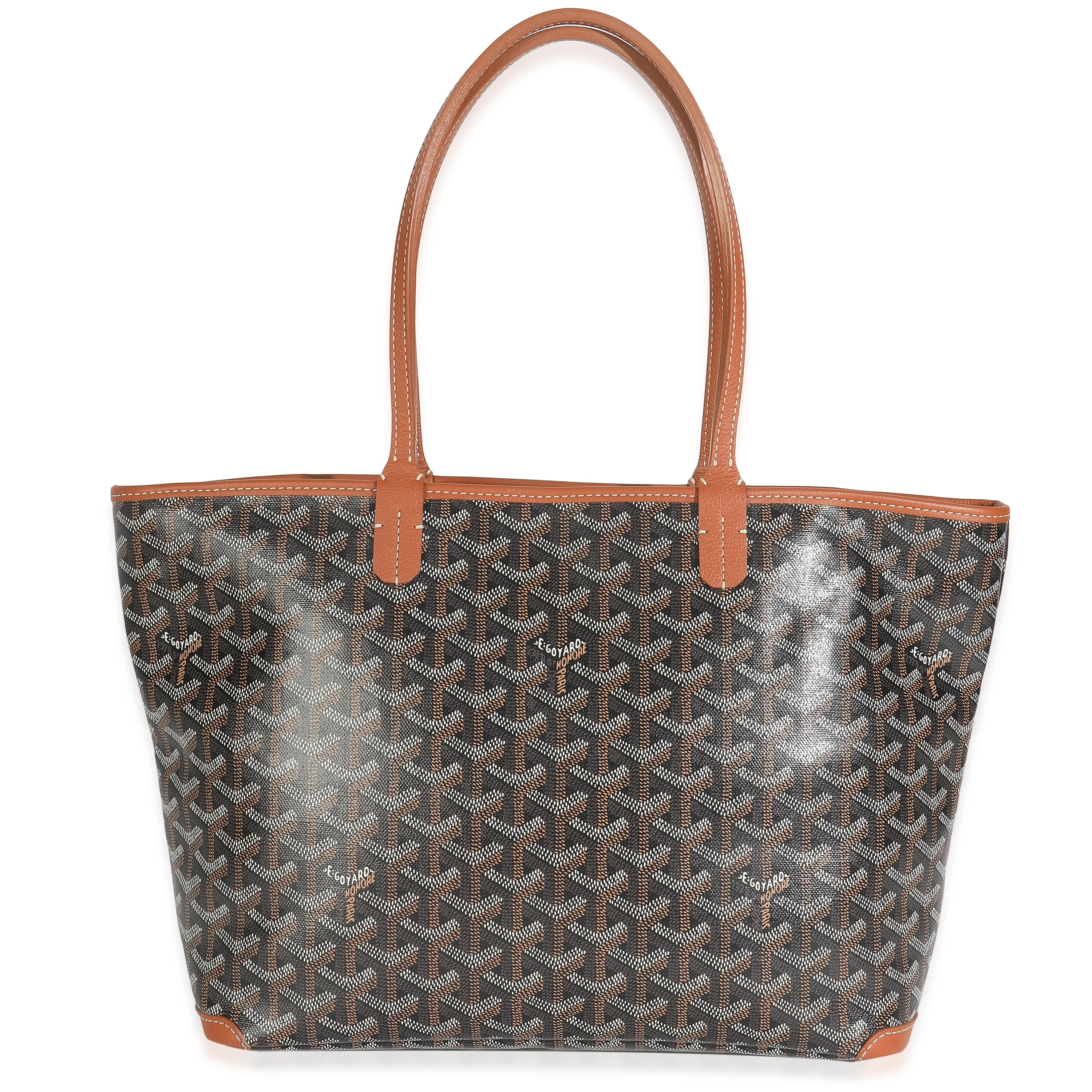 Gold Black Goyardine Canvas Artois PM - Image 4