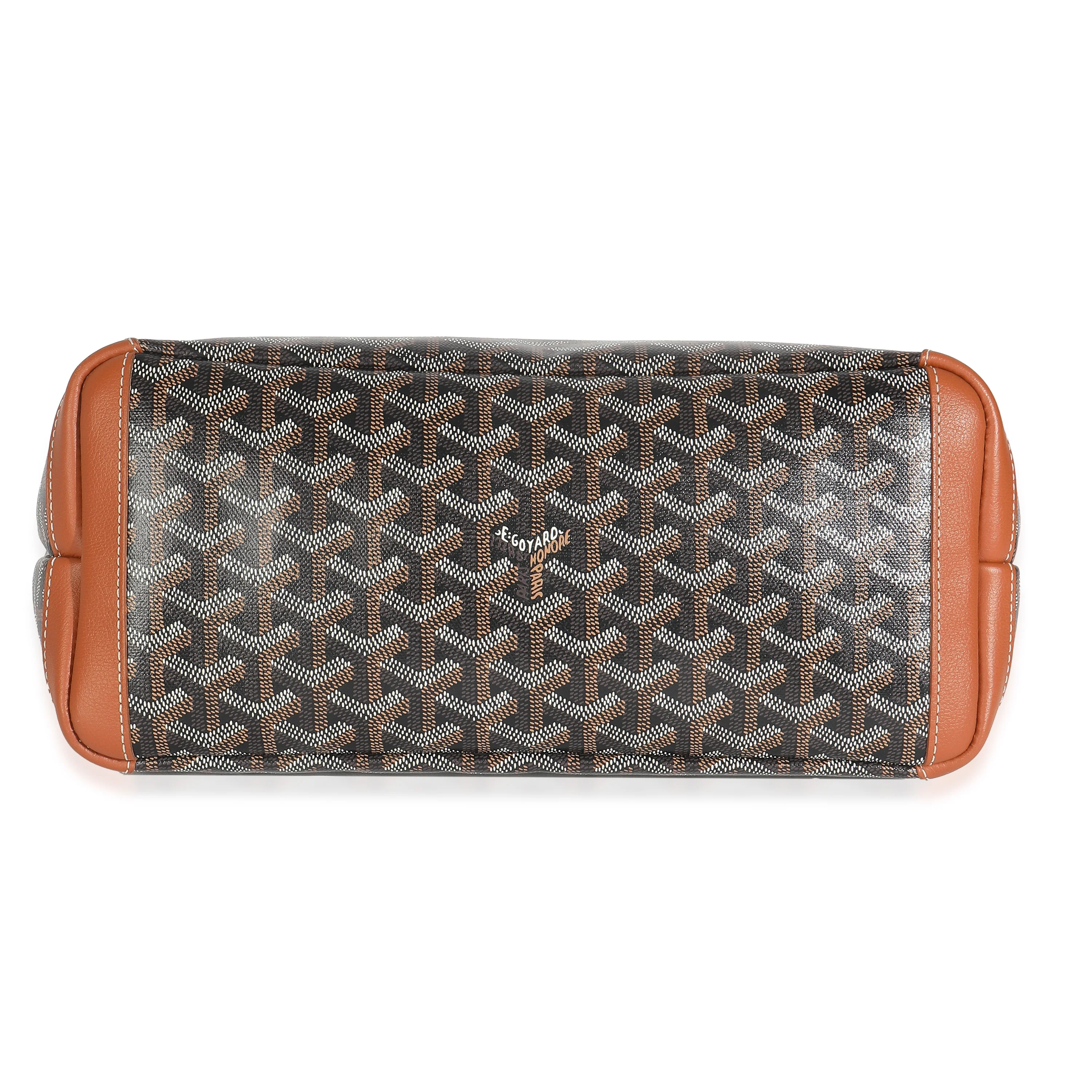 Gold Black Goyardine Canvas Artois PM - Image 5
