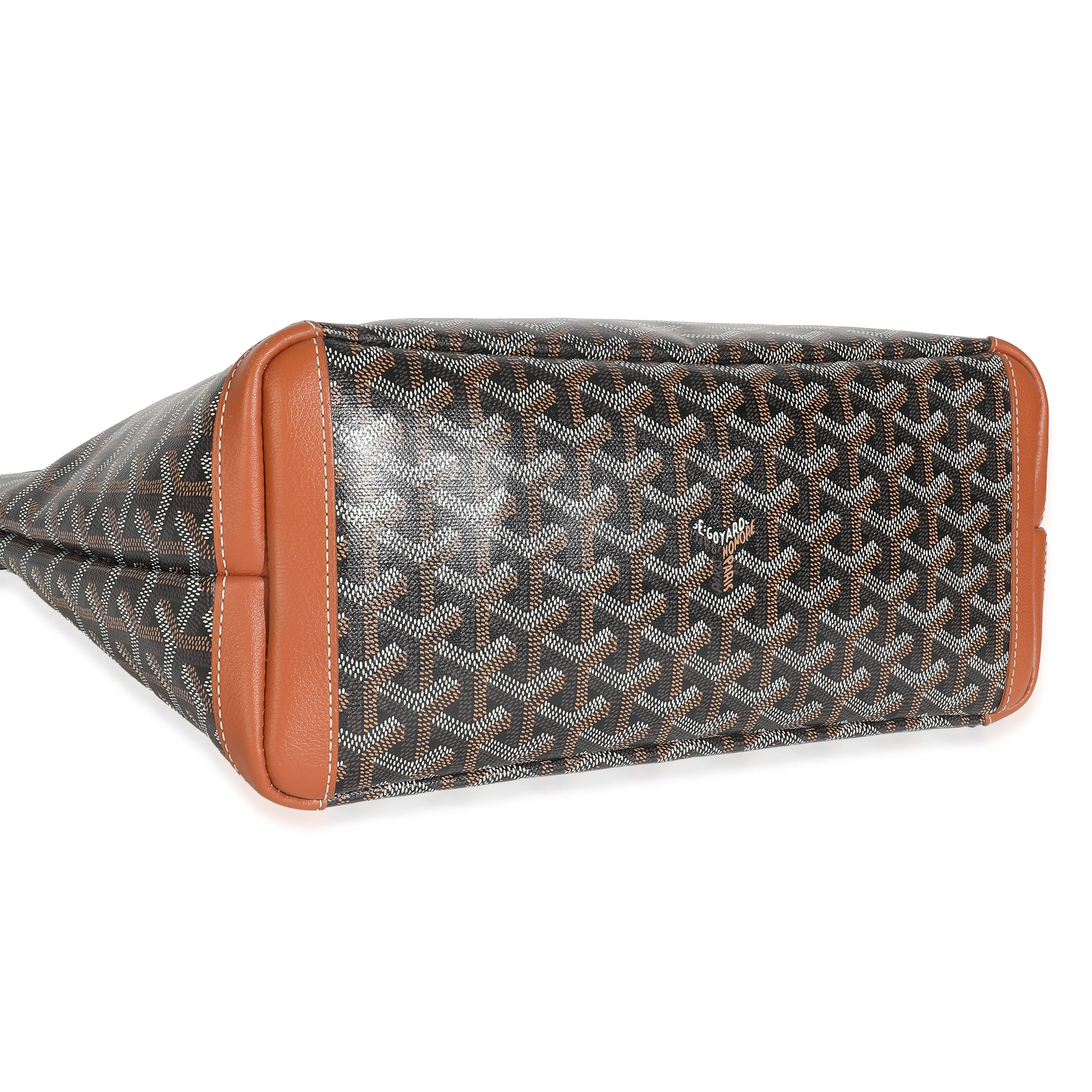 Gold Black Goyardine Canvas Artois PM - Image 6