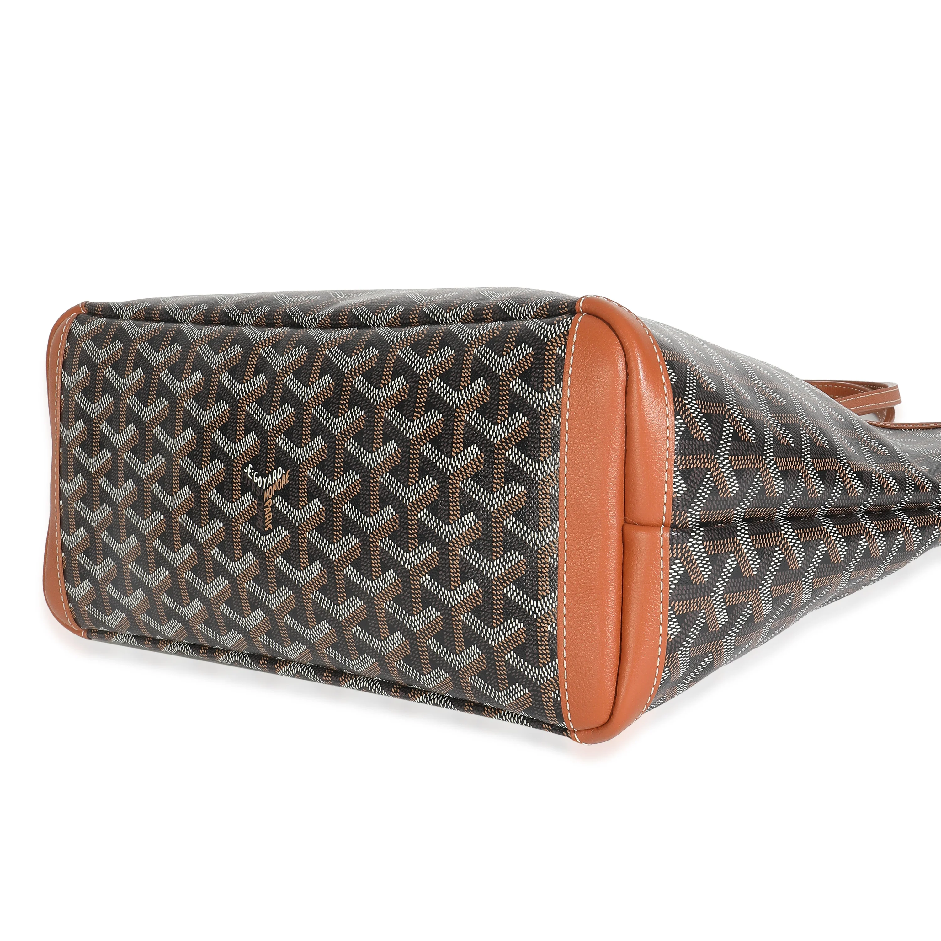 Gold Black Goyardine Canvas Artois PM - Image 7