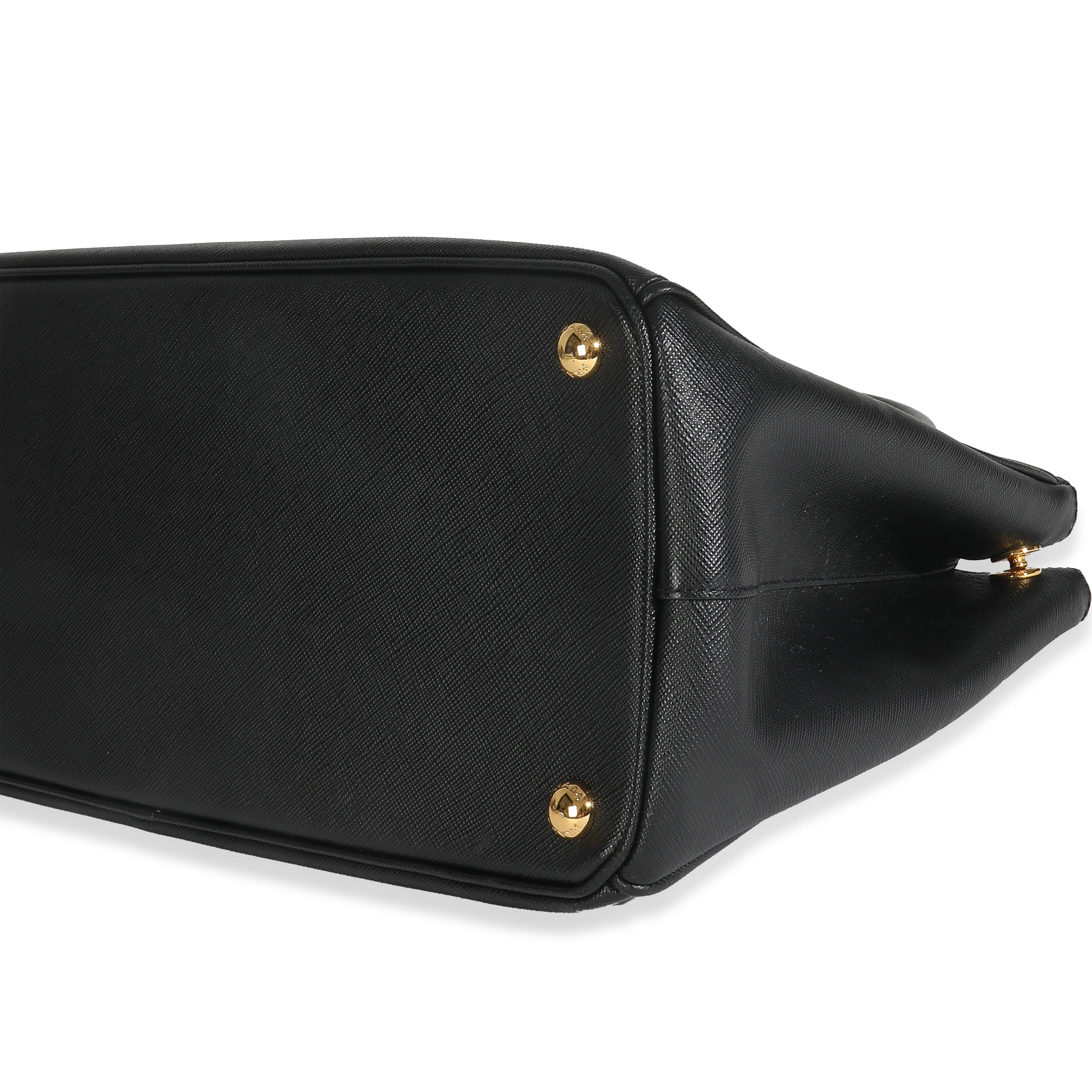 Black Saffiano Galleria Lux Medium Double Zip Tote - Image 7