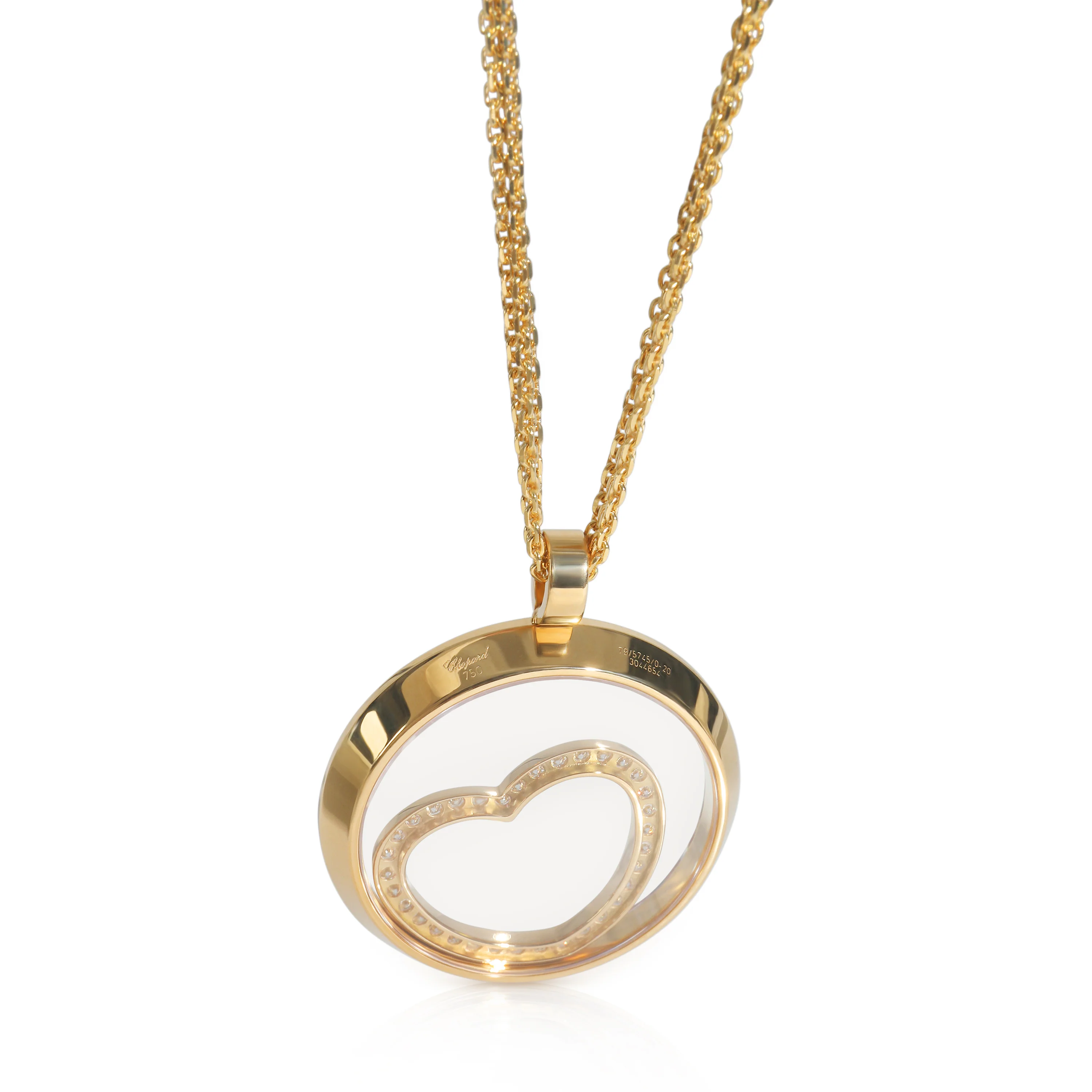 Yellow Gold Diamond Happy Spirit Pendant - Image 3