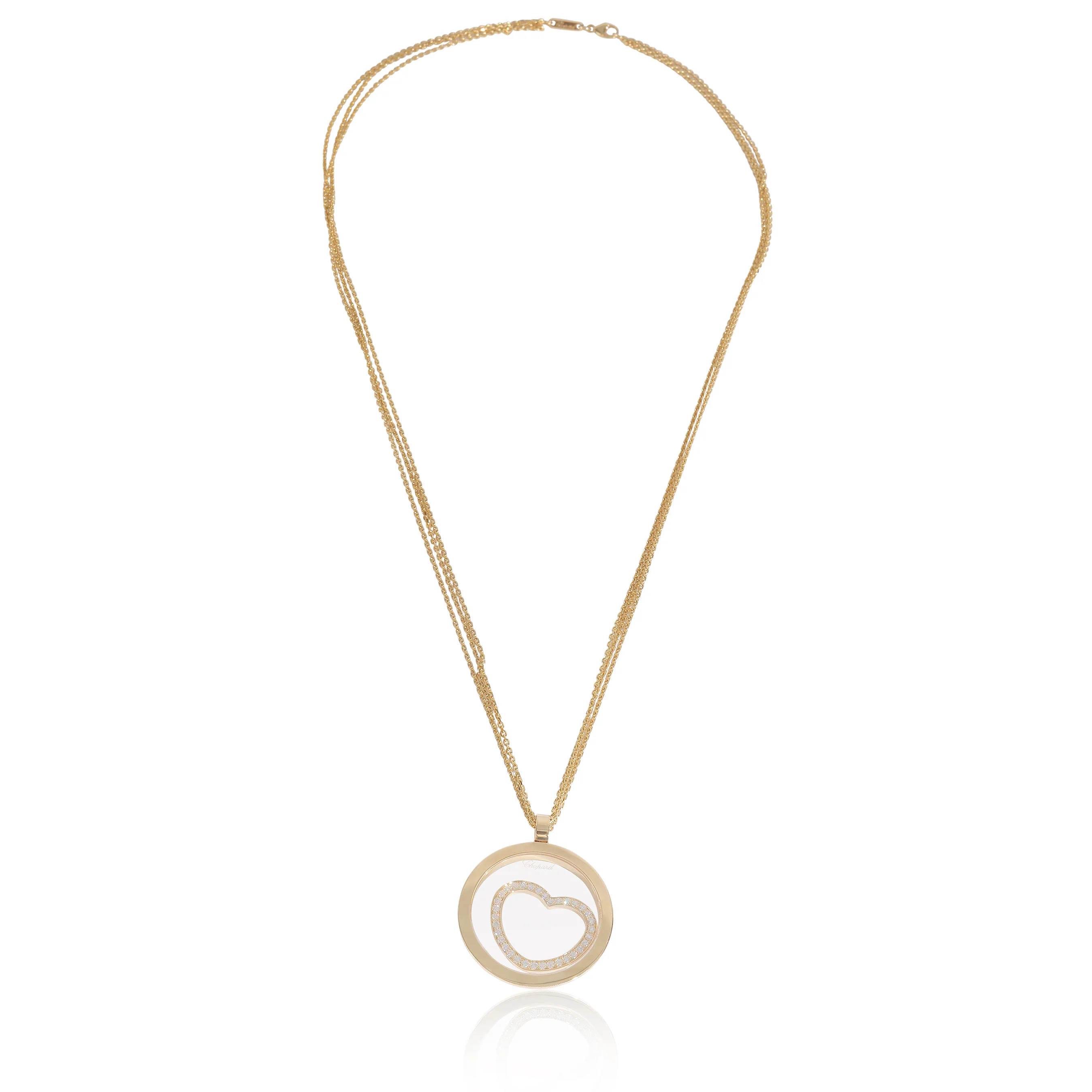 Yellow Gold Diamond Happy Spirit Pendant - Image 4
