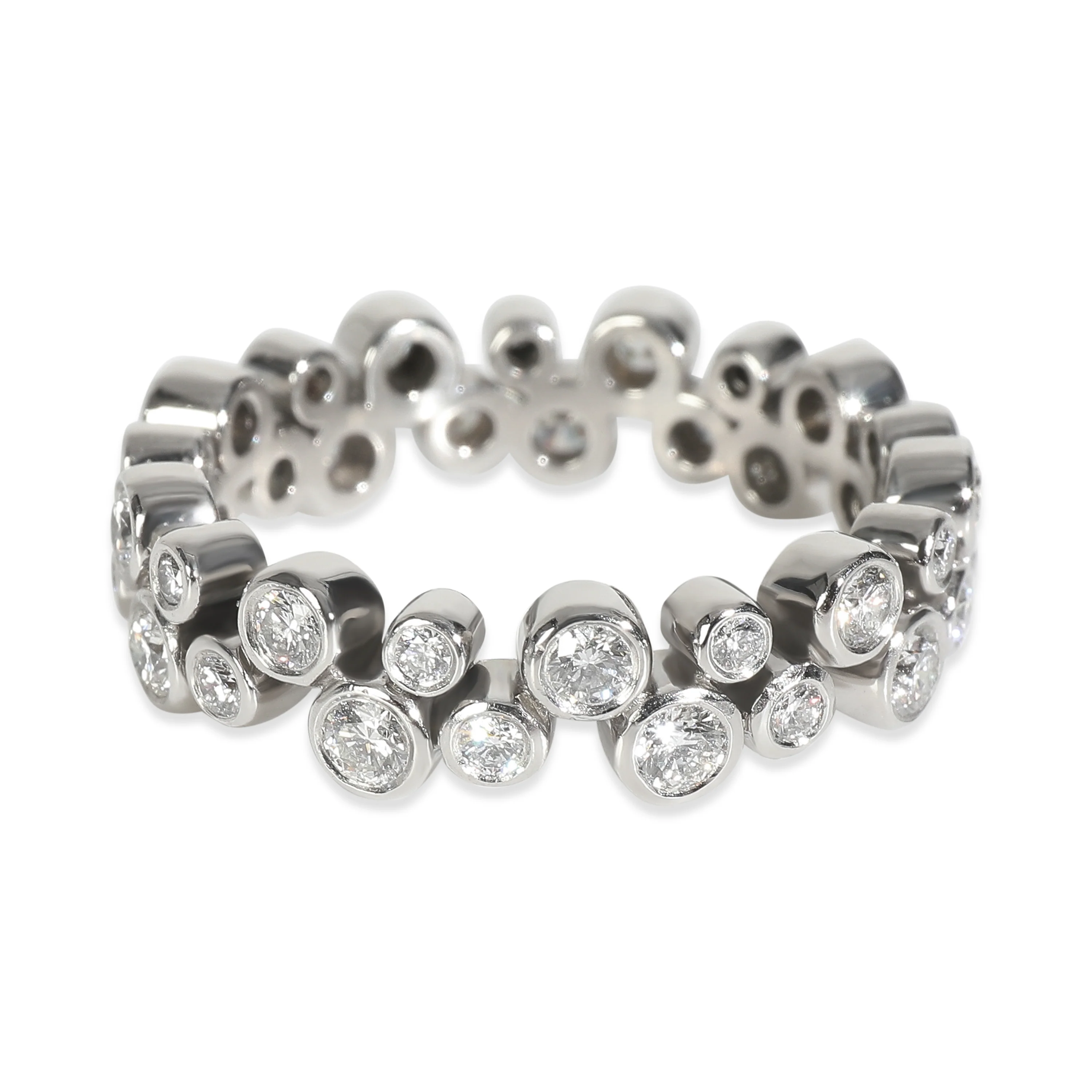 Platinum Diamond Bubble Ring - Image 2