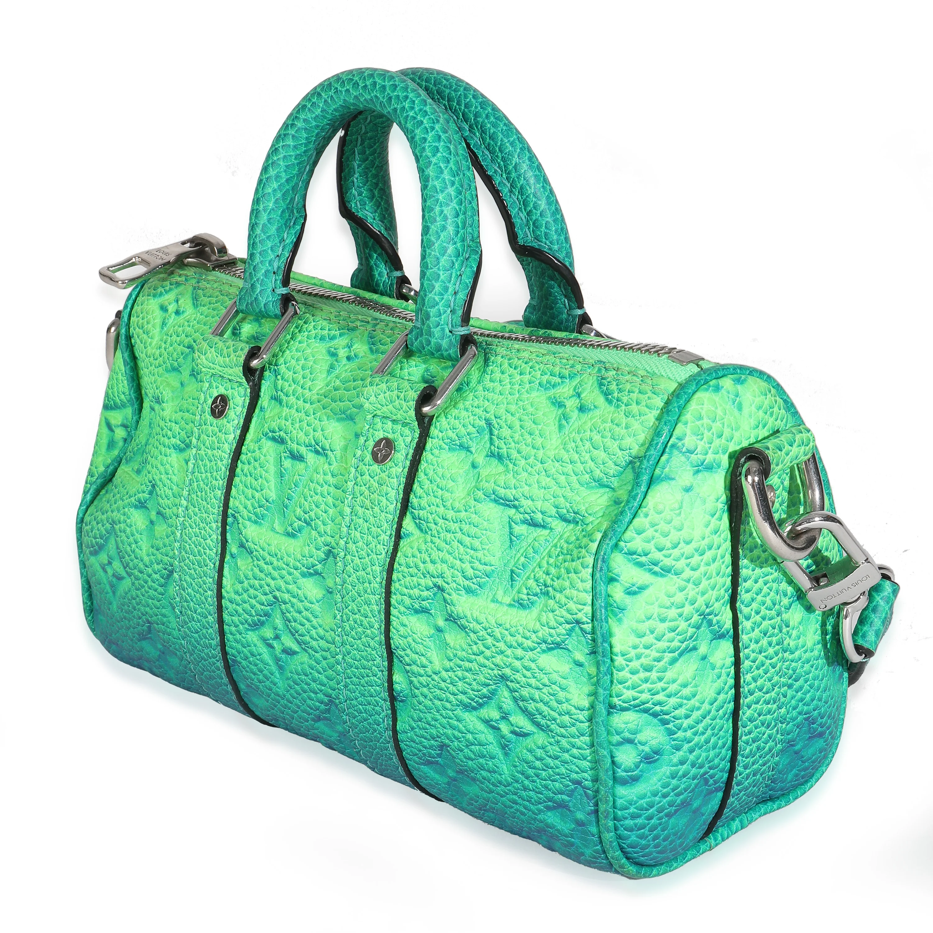 Bleu Vert Taurillon Illusion Keepall XS - Image 4