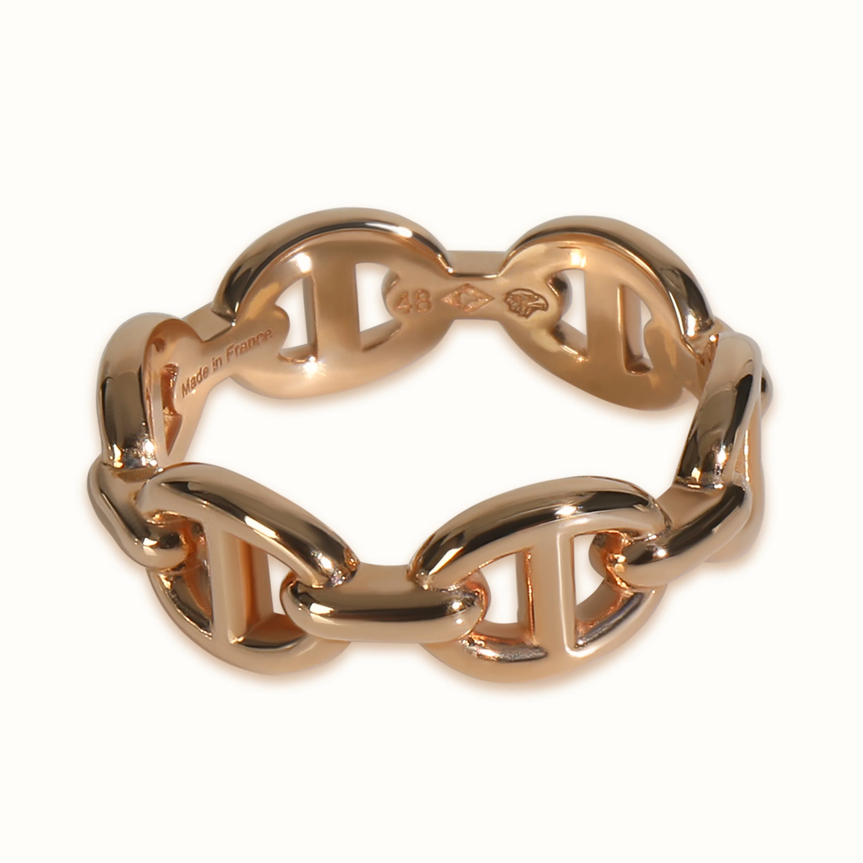 Rose Gold Chaine d'Ancre Enchainee Ring - Image 3