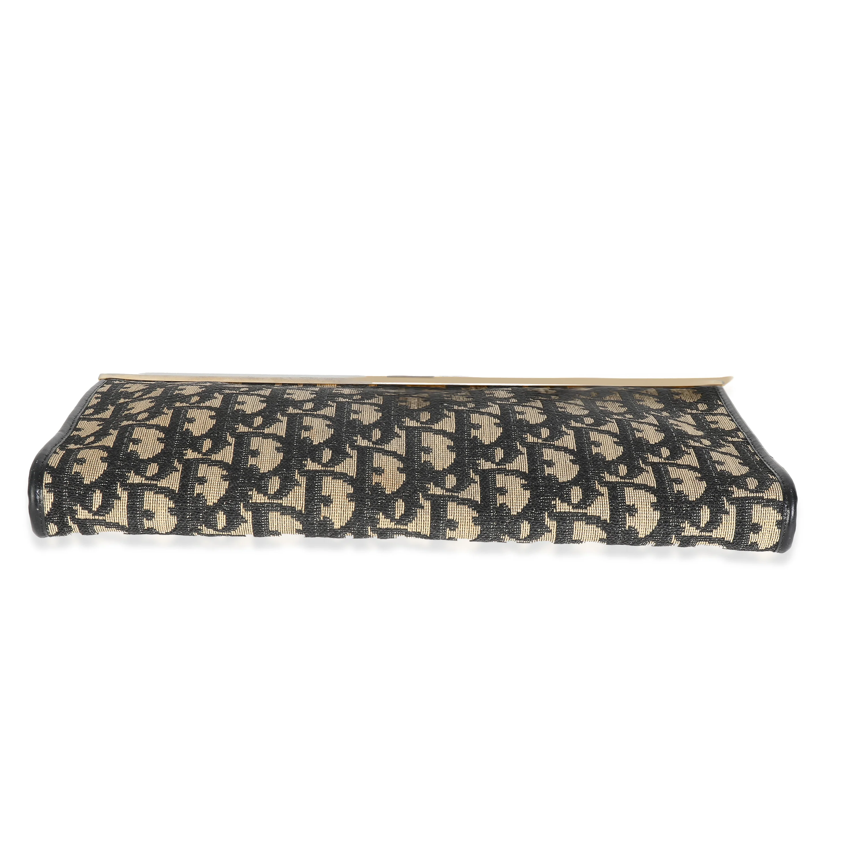 Vintage Oblique Jacquard Frame Clutch - Image 5