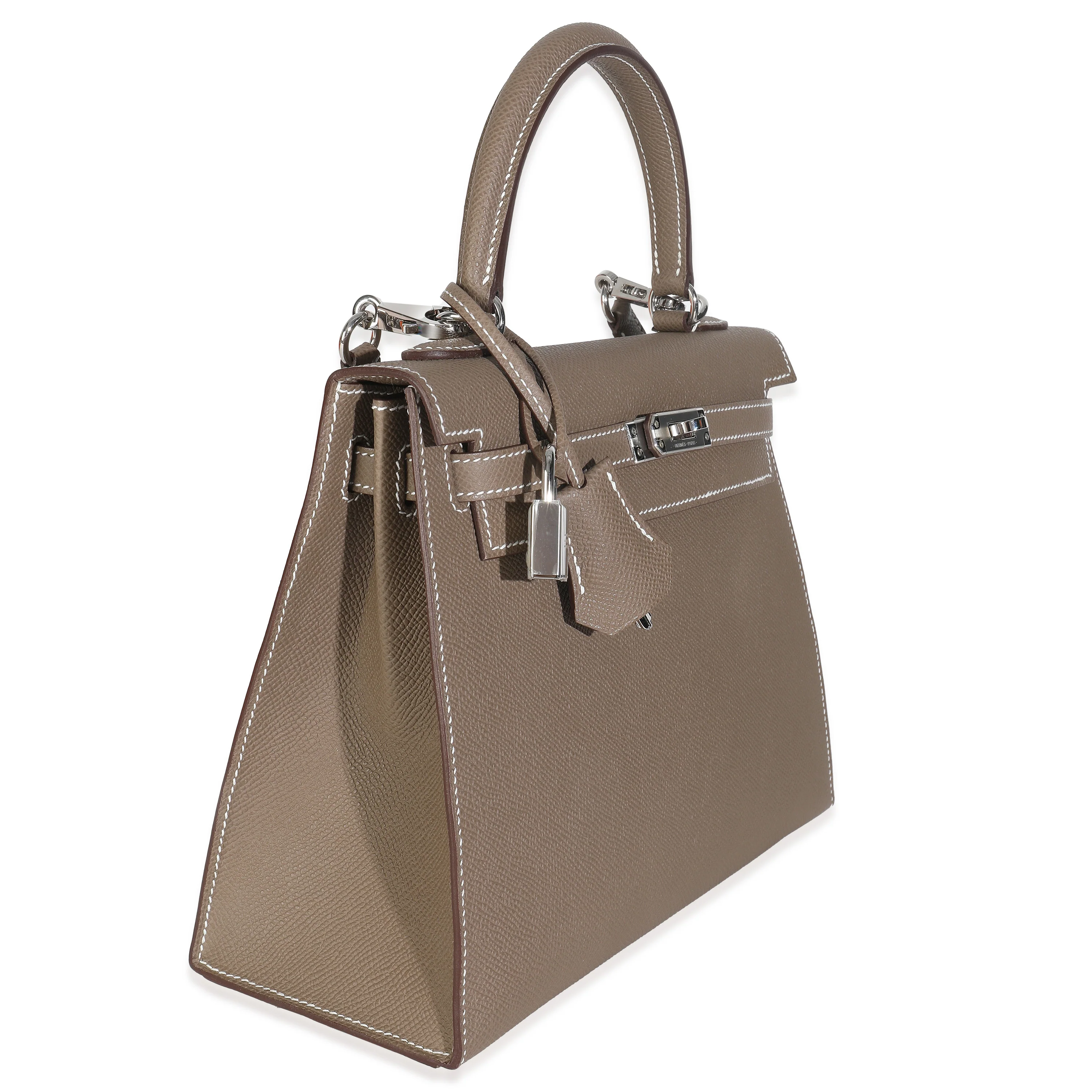 Etoupe Epsom Sellier Kelly 25 PHW - Image 3