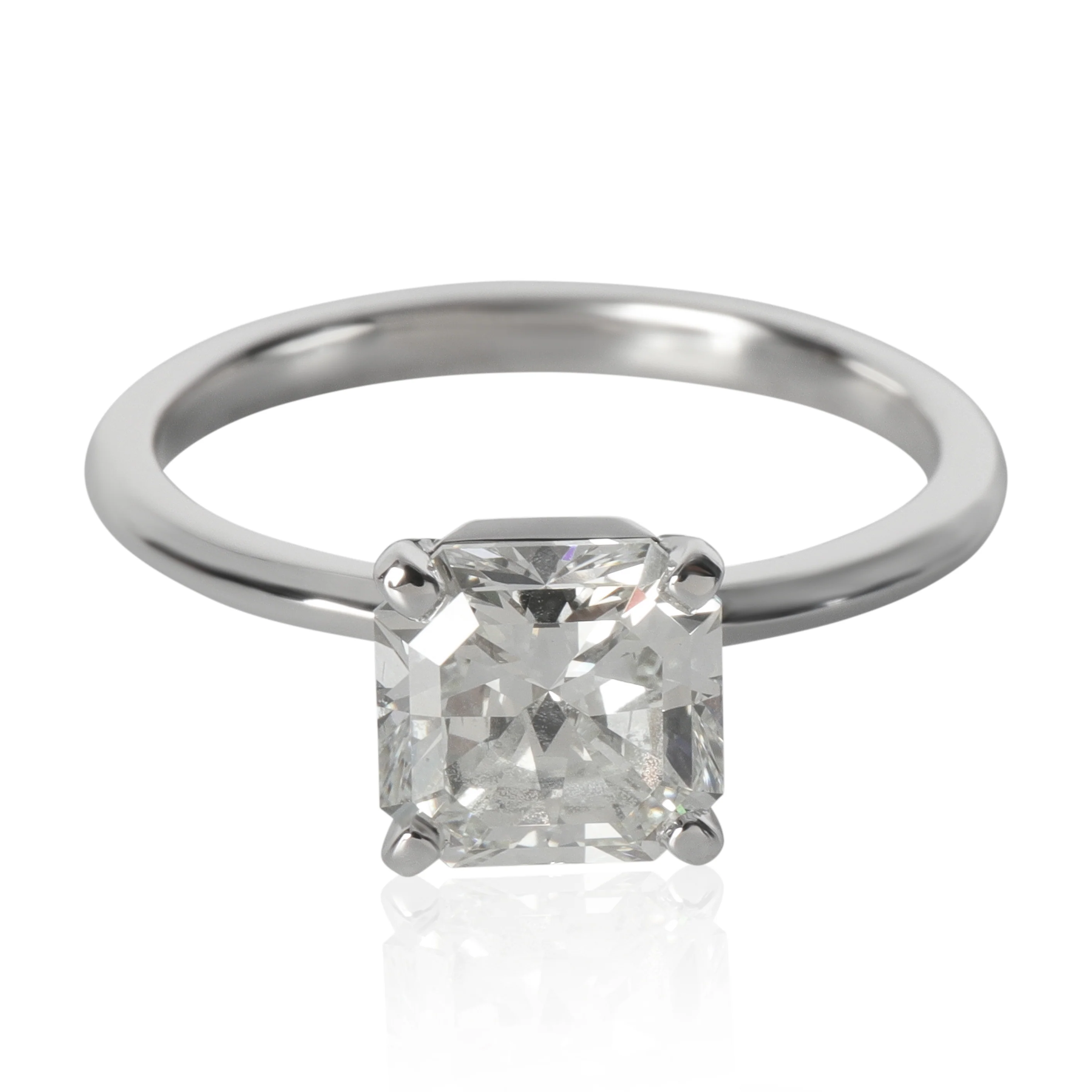 1.61 ct Square Cut Diamond Tiffany True Engagement Ring