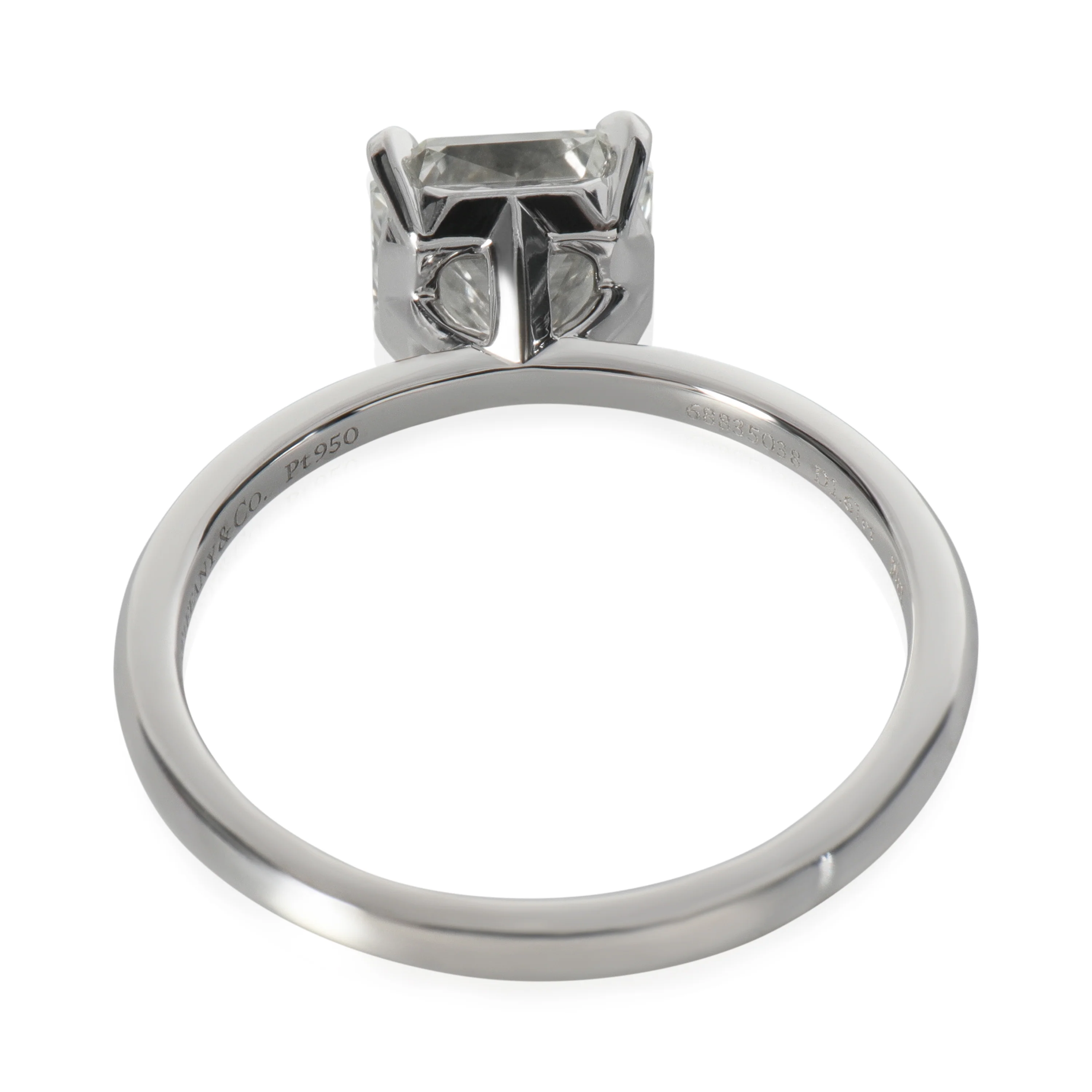 1.61 ct Square Cut Diamond Tiffany True Engagement Ring - Image 3