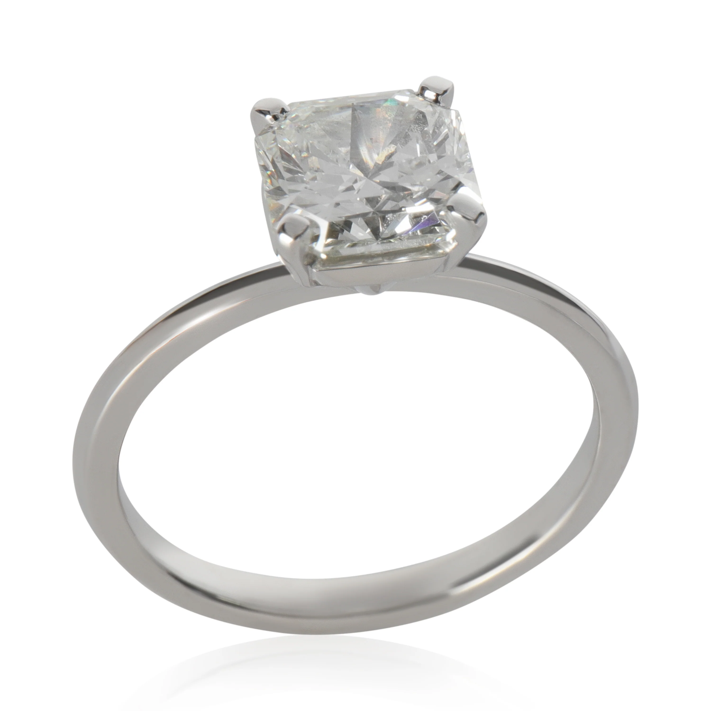 1.61 ct Square Cut Diamond Tiffany True Engagement Ring - Image 4
